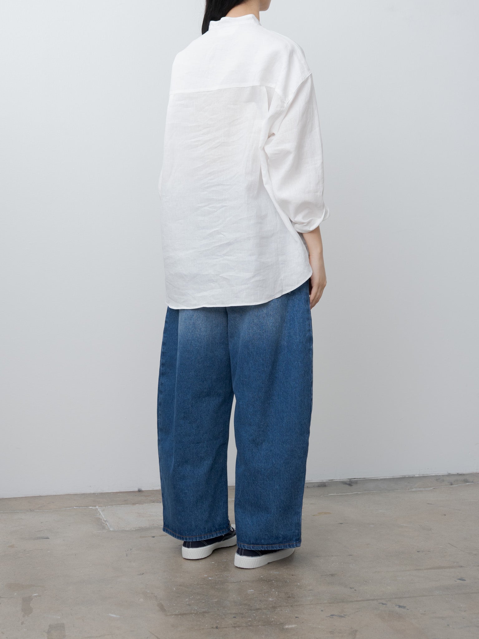 Namu Shop - Veritecoeur Unisex Linen Shirt - White