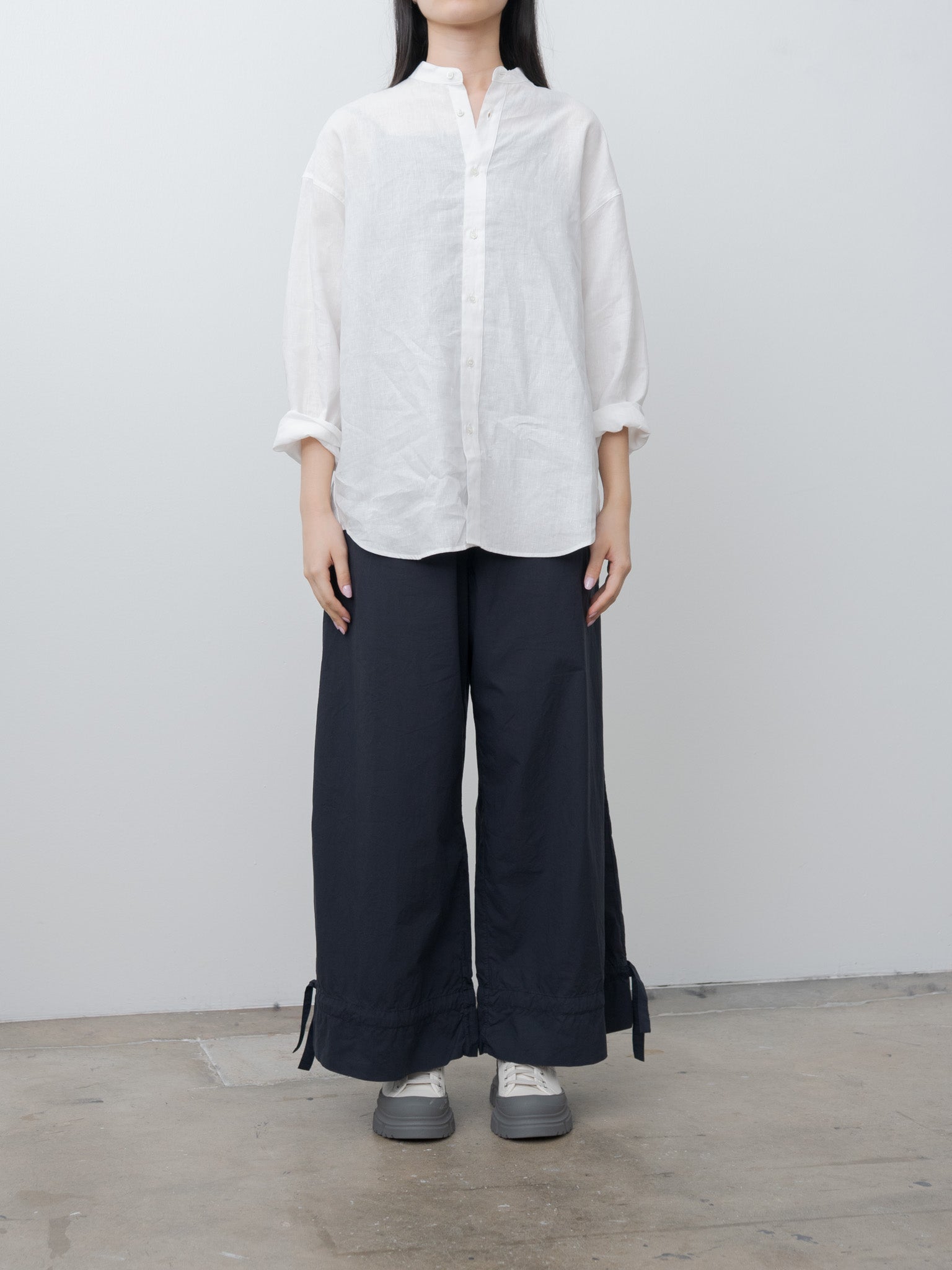 Namu Shop - Veritecoeur Unisex Linen Shirt - White