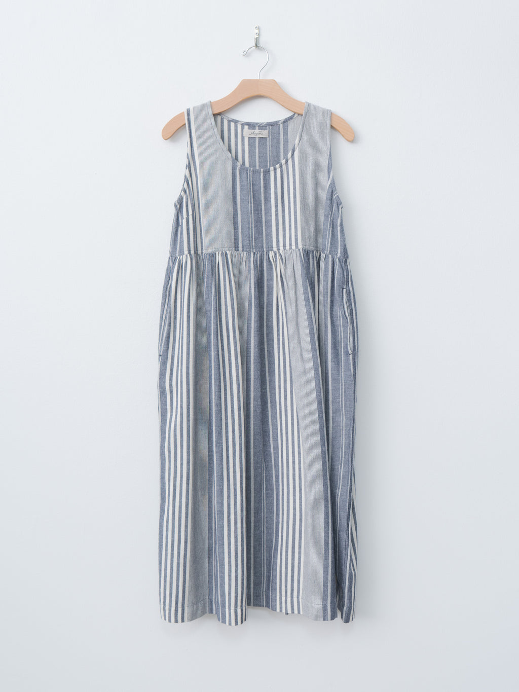 Namu Shop - Ichi Antiquites India Random Stripe Dress - Navy
