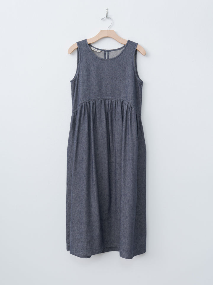 Namu Shop - Ichi Antiquites C/L Denim Dress - Navy