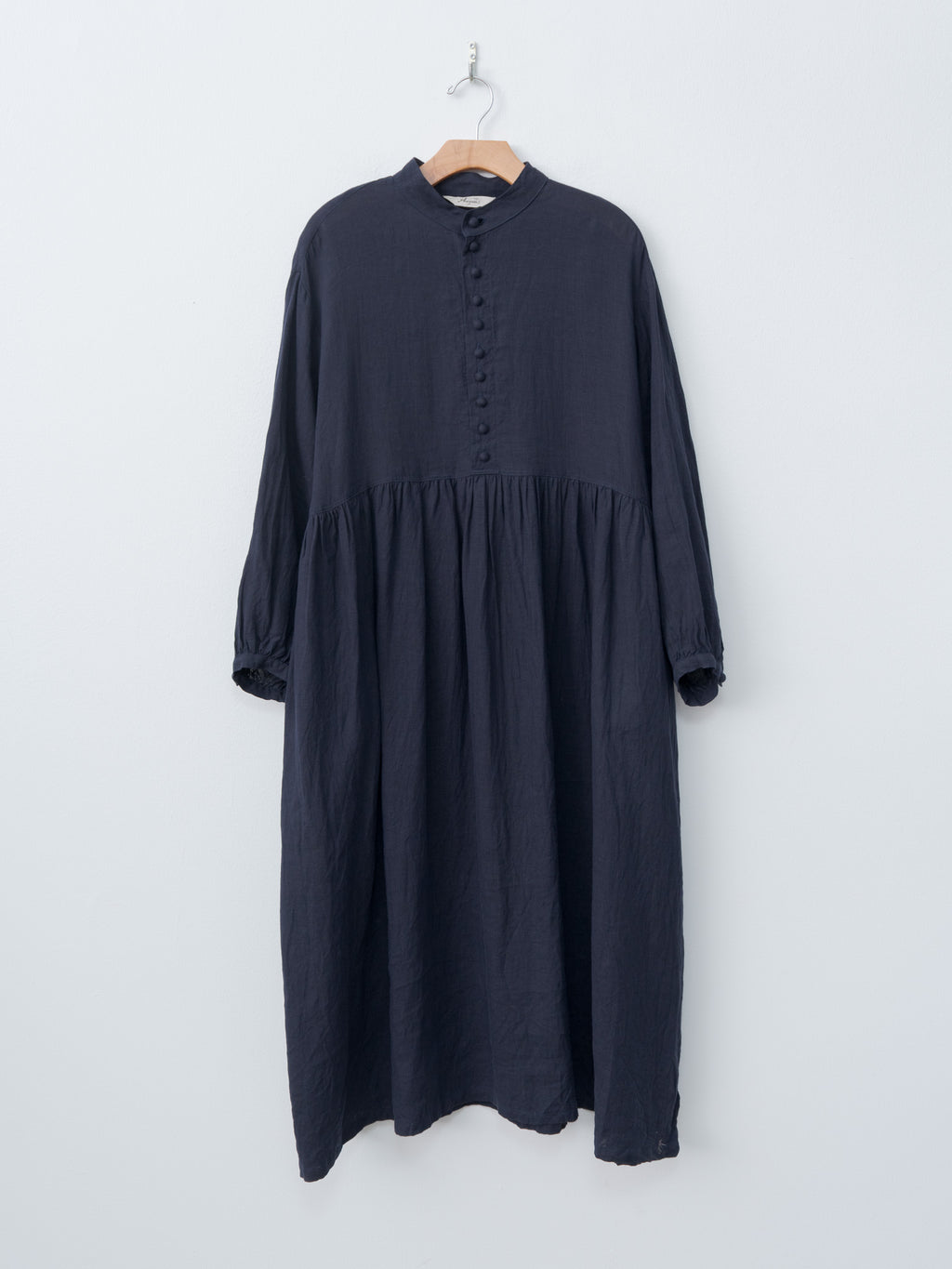 Namu Shop - Ichi Antiquites French Linen Dress - Navy