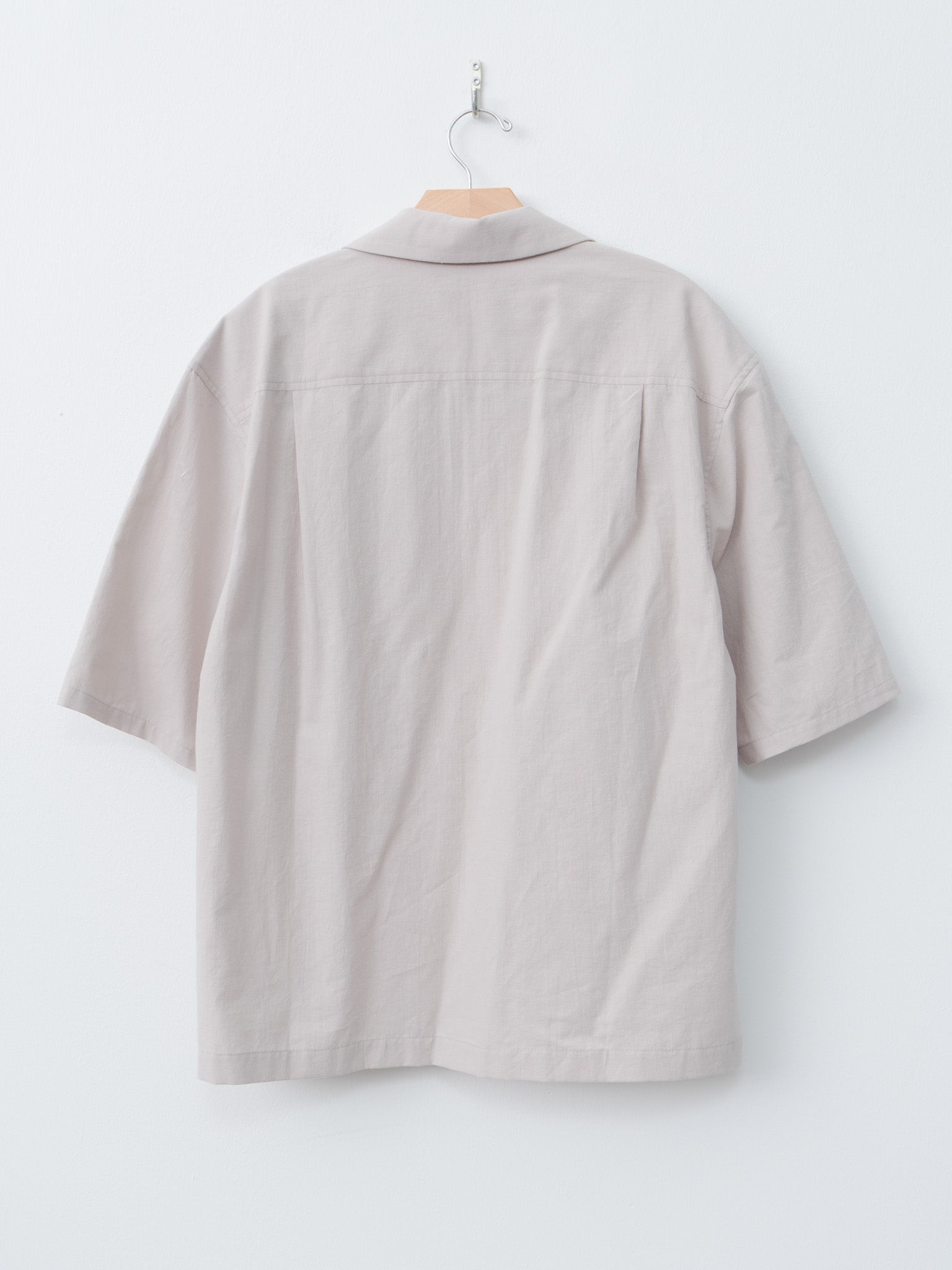 Namu Shop - S.K. Manor Hill Aloha Shirt - Light Grey Cotton Hemp