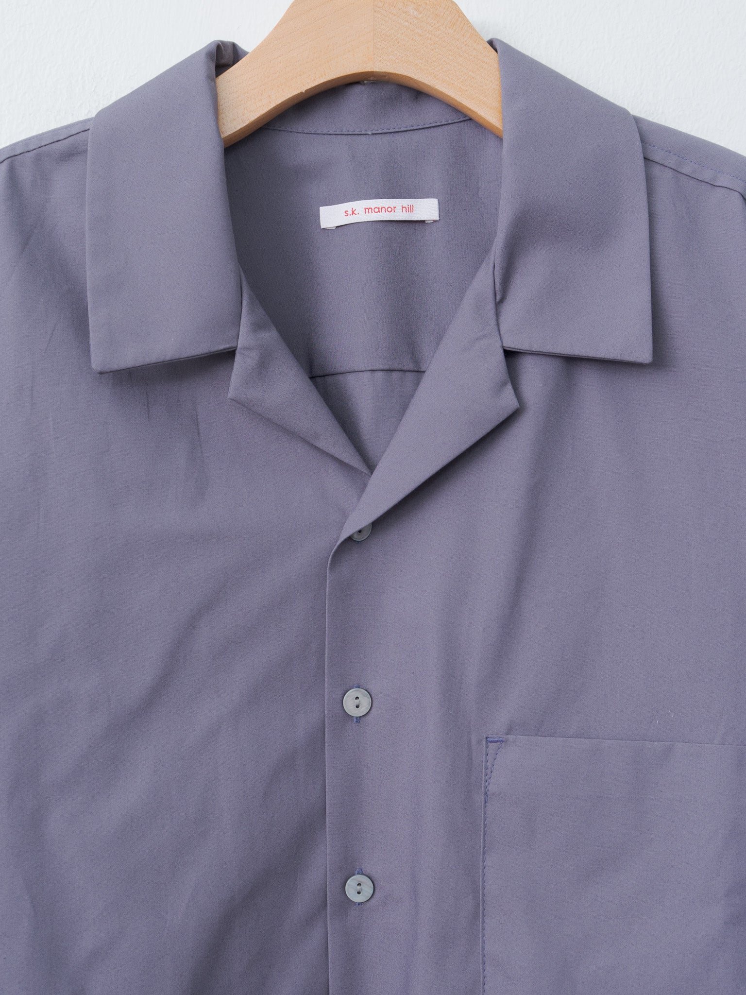 Namu Shop - S.K. Manor Hill Aloha Shirt - Aubergine Cotton