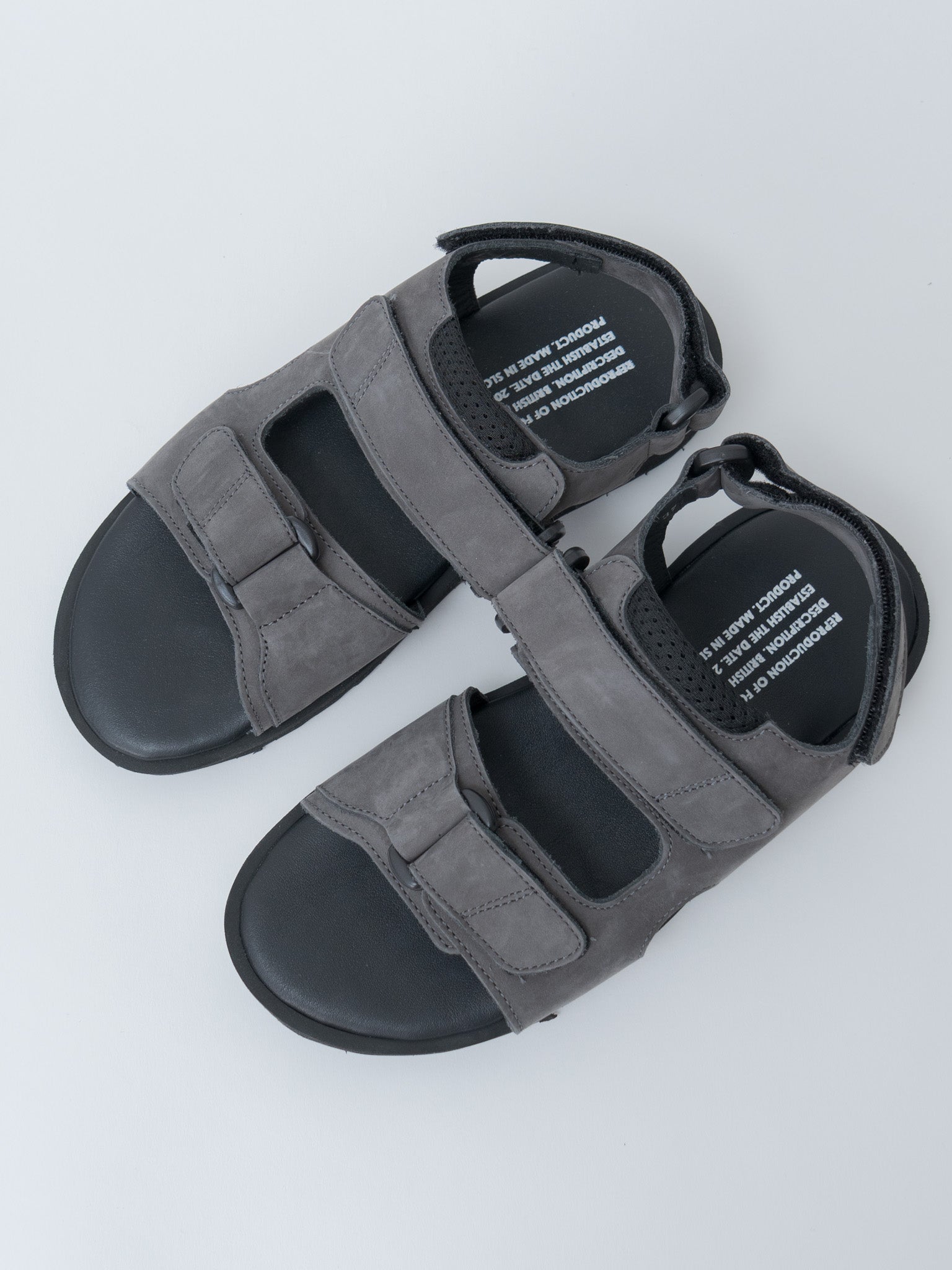 Namu Shop - Reproduction of Found 1837NL British Military Sandal - Dark Gray Nubuck