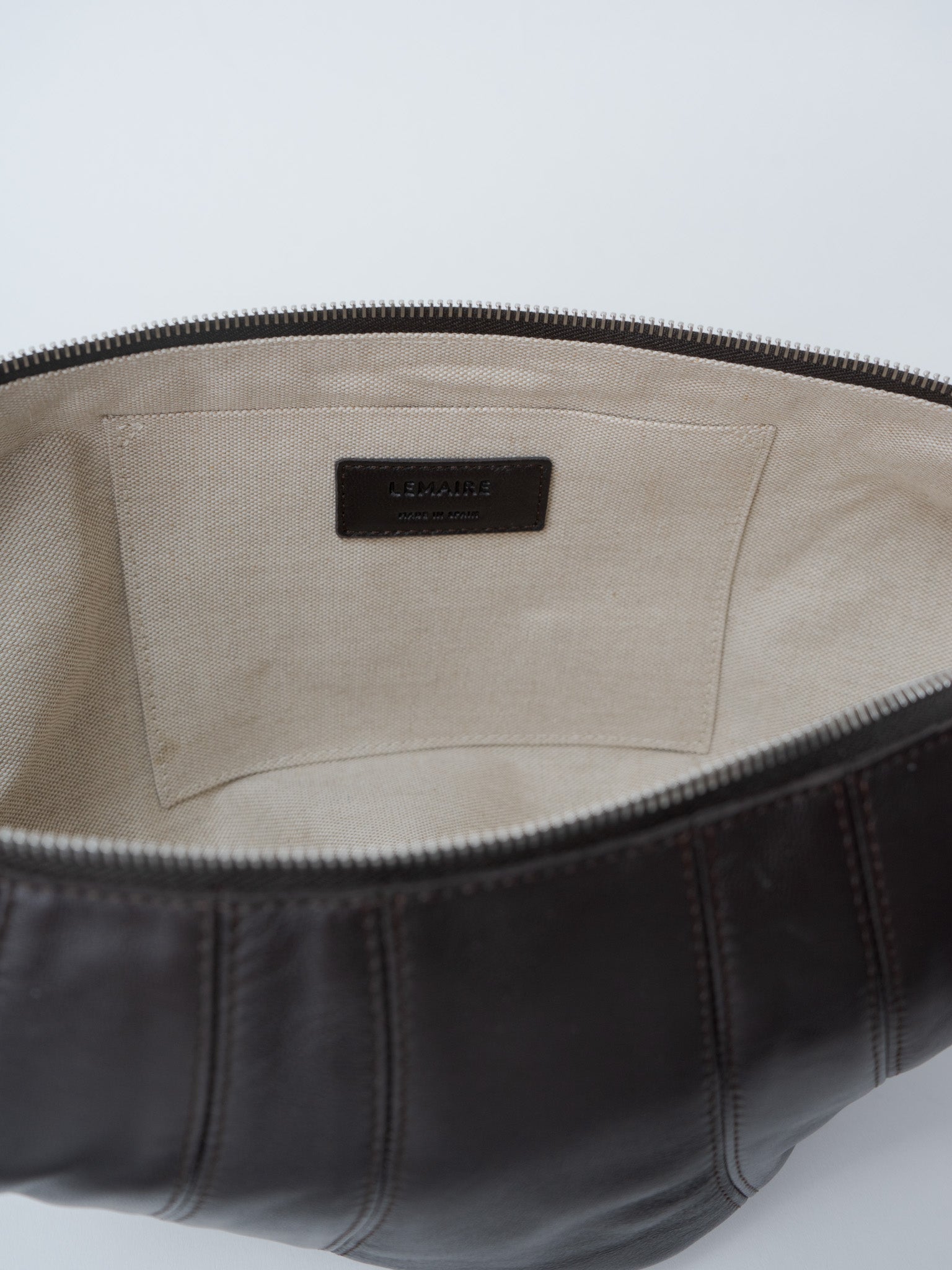 Namu Shop - Lemaire Medium Croissant Bag - Dark Chocolate (soft nappa leather)