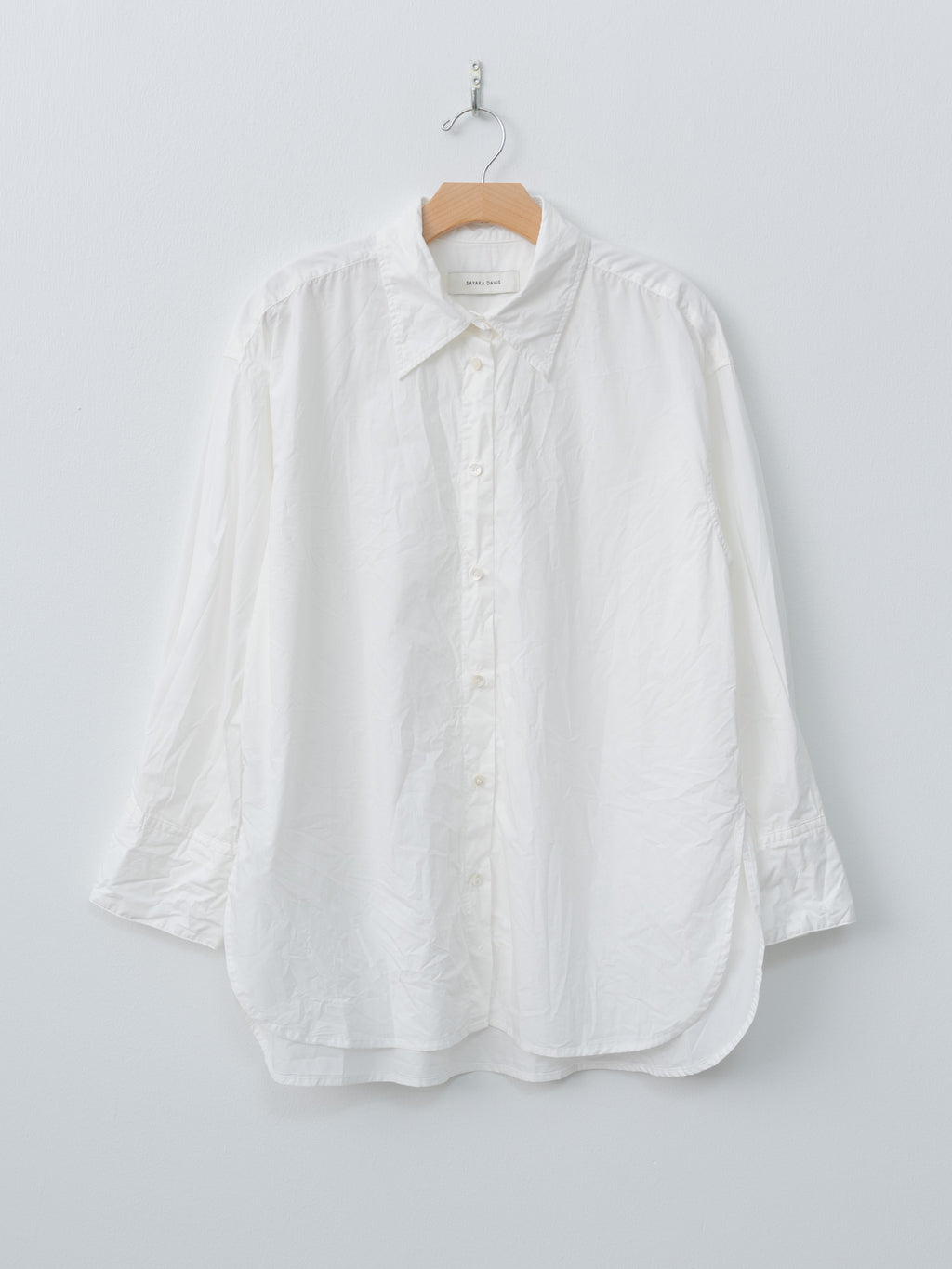 Namu Shop - Sayaka Davis Crinkled Oversized Shirt - White