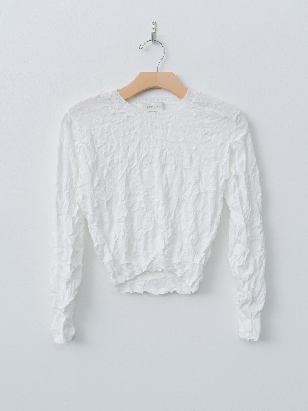 Namu Shop - Sayaka Davis Crinkled Pullover - White