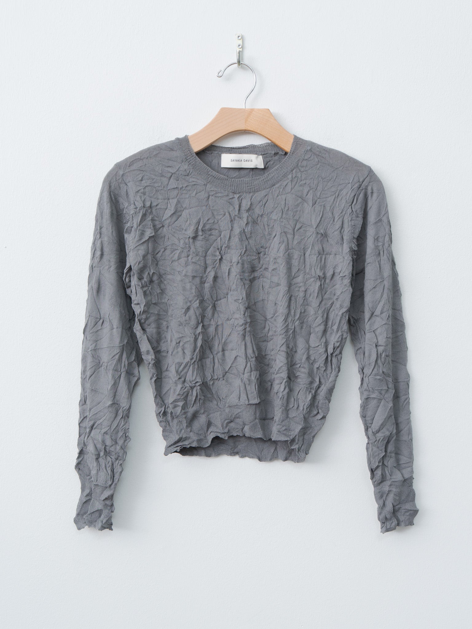 Namu Shop - Sayaka Davis Crinkled Pullover - Steel