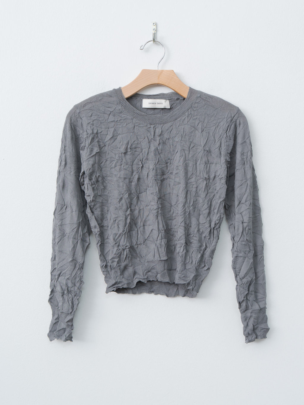 Namu Shop - Sayaka Davis Crinkled Pullover - Steel