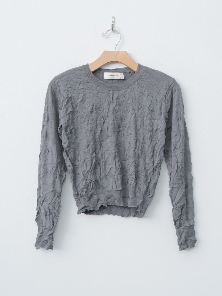 Namu Shop - Sayaka Davis Crinkled Pullover - Steel