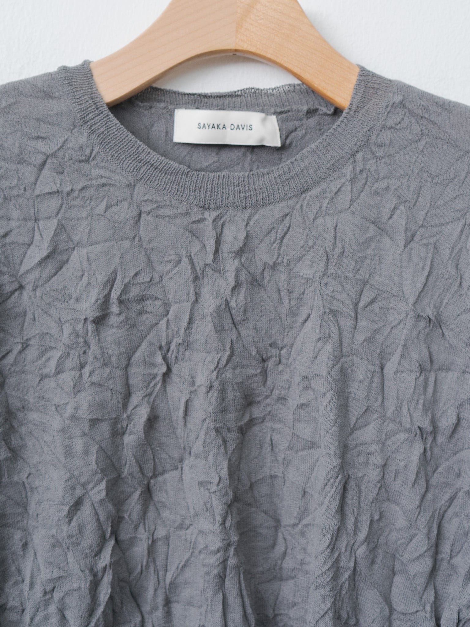 Namu Shop - Sayaka Davis Crinkled Pullover - Steel