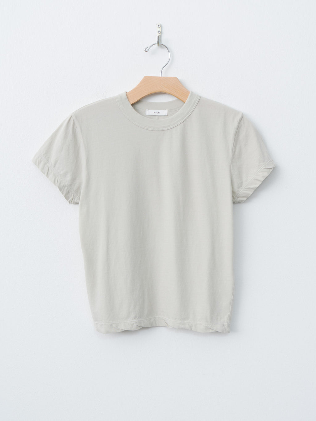 Namu Shop - Aton Fresca Single Jersey Tight Fit T-Shirt - Beige