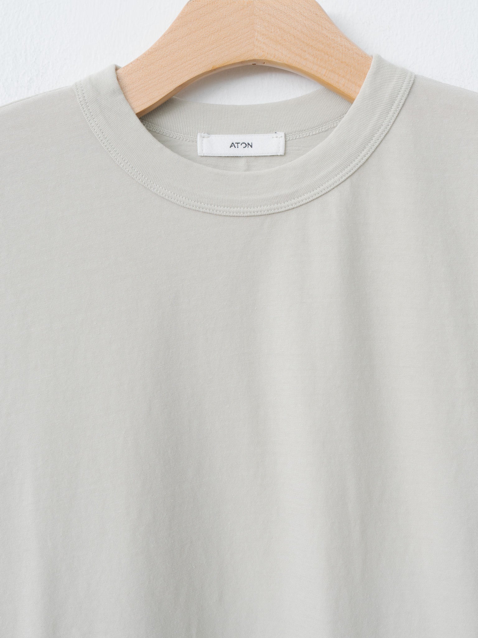 Namu Shop - Aton Fresca Single Jersey Tight Fit T-Shirt - Beige