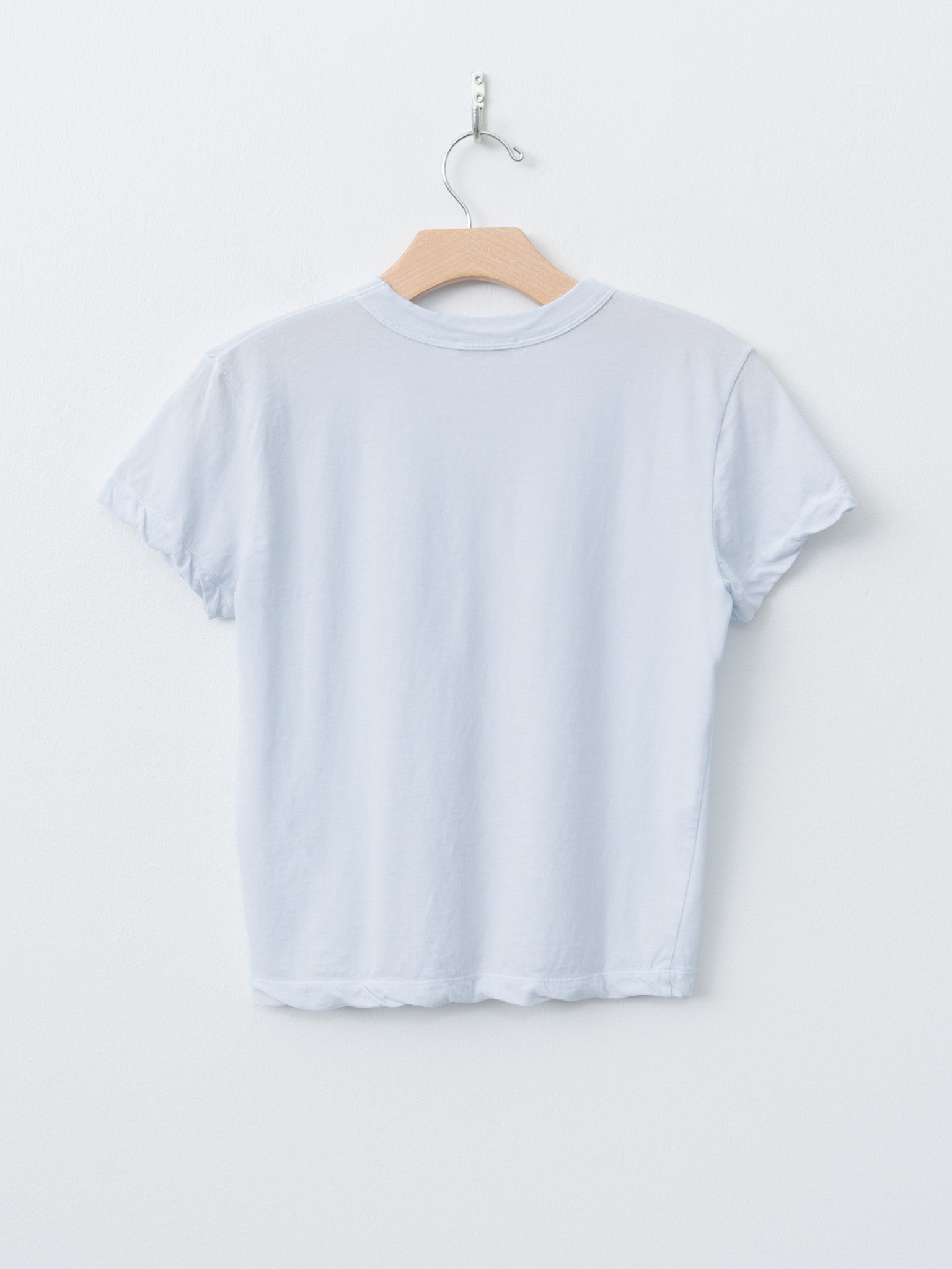 Namu Shop - Aton Fresca Single Jersey Tight Fit T-Shirt - Sax