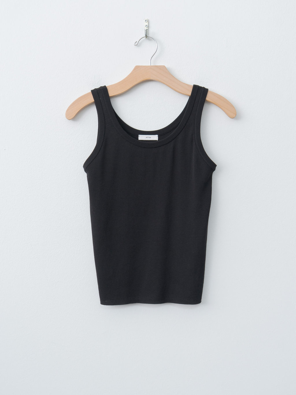 Namu Shop - Aton Fresca Circular Rib Tanktop - Black