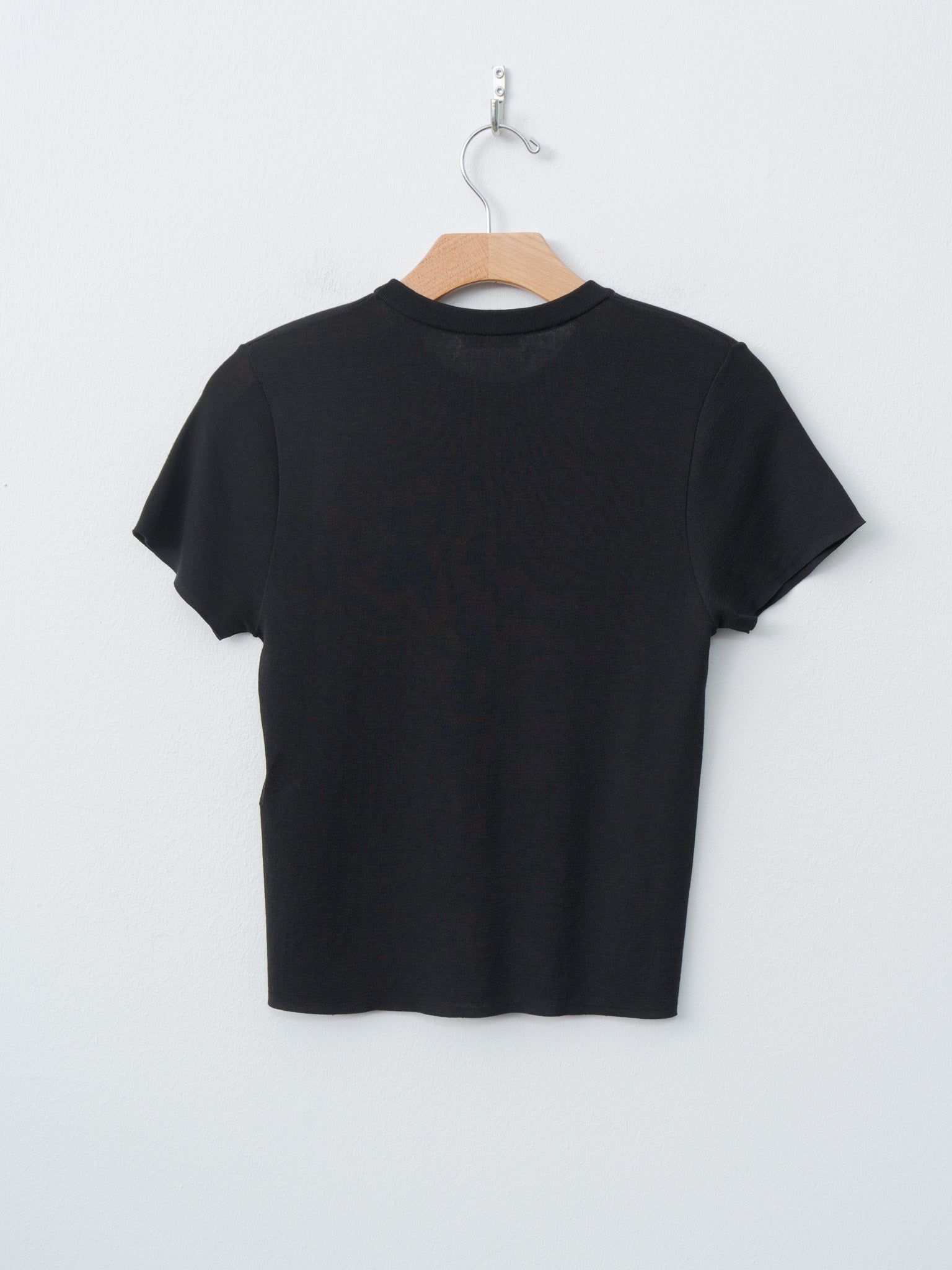 Namu Shop - Aton Fresca Circular Rib Perfect Fit Pullover - Black