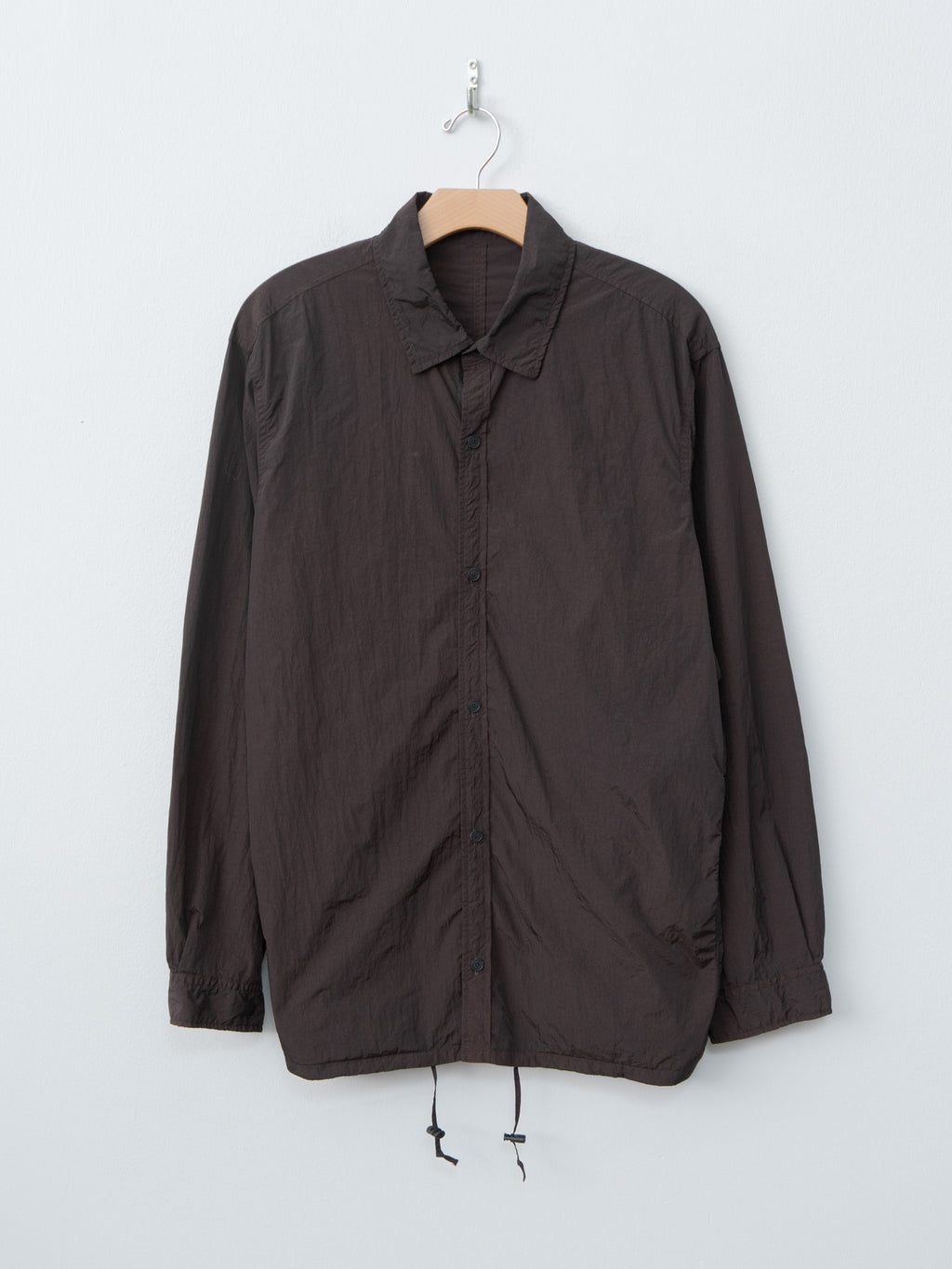 Namu Shop - Aton Hand Dyed Nylon Shirt Jacket - Brown