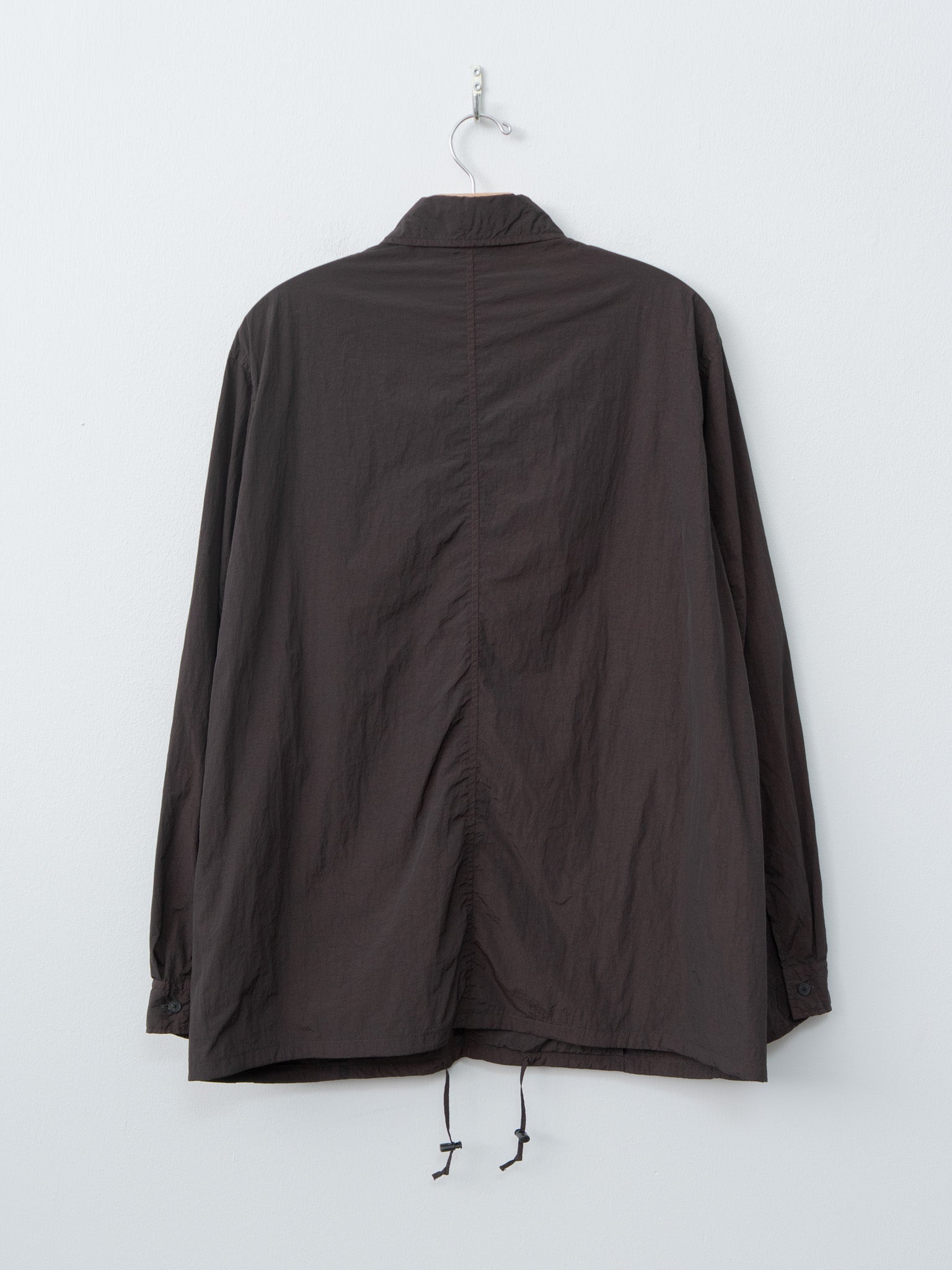 Namu Shop - Aton Hand Dyed Nylon Shirt Jacket - Brown