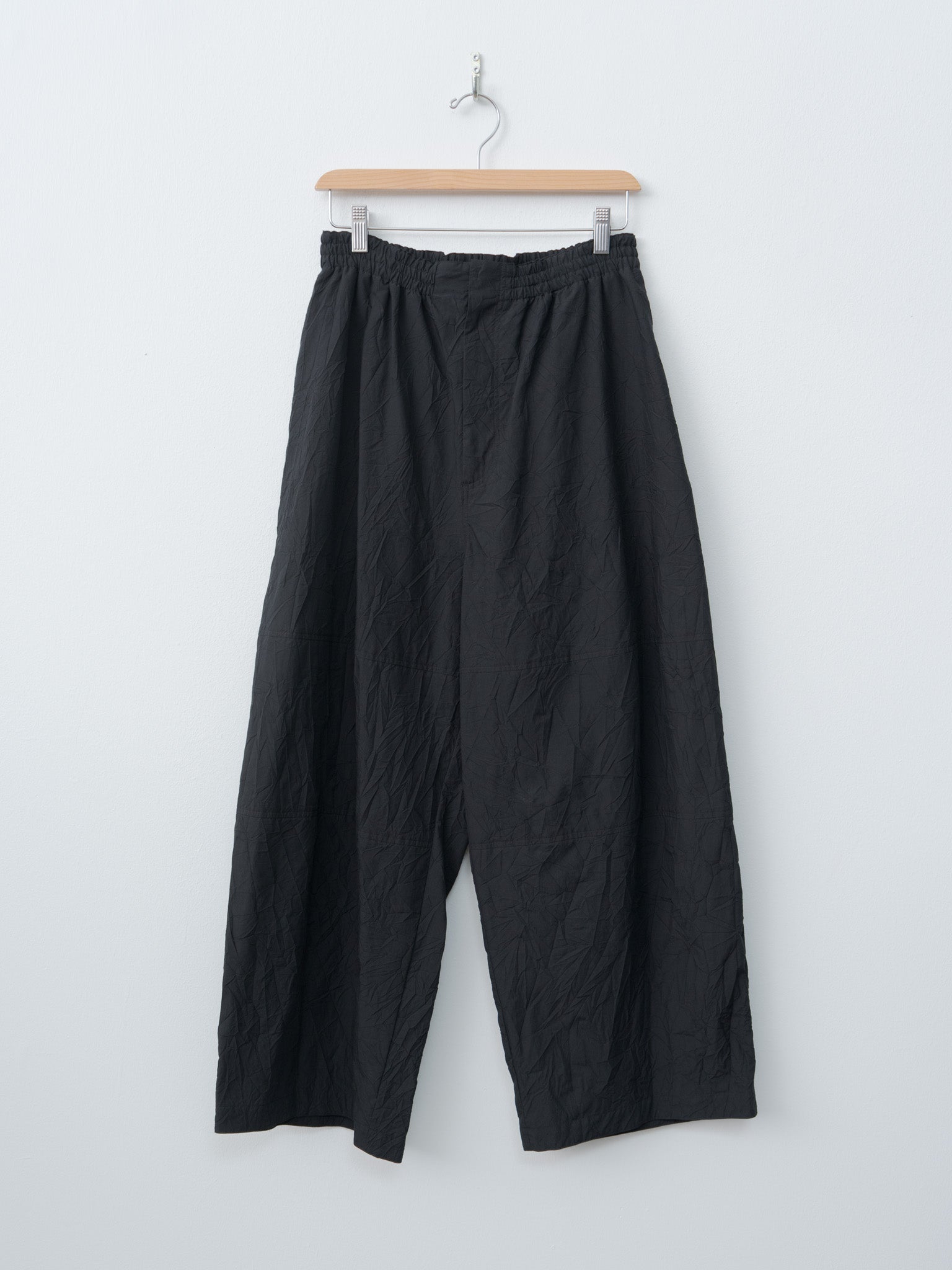 Namu Shop - Aton Catch Washer Cotton Easy Wide Pants - Black