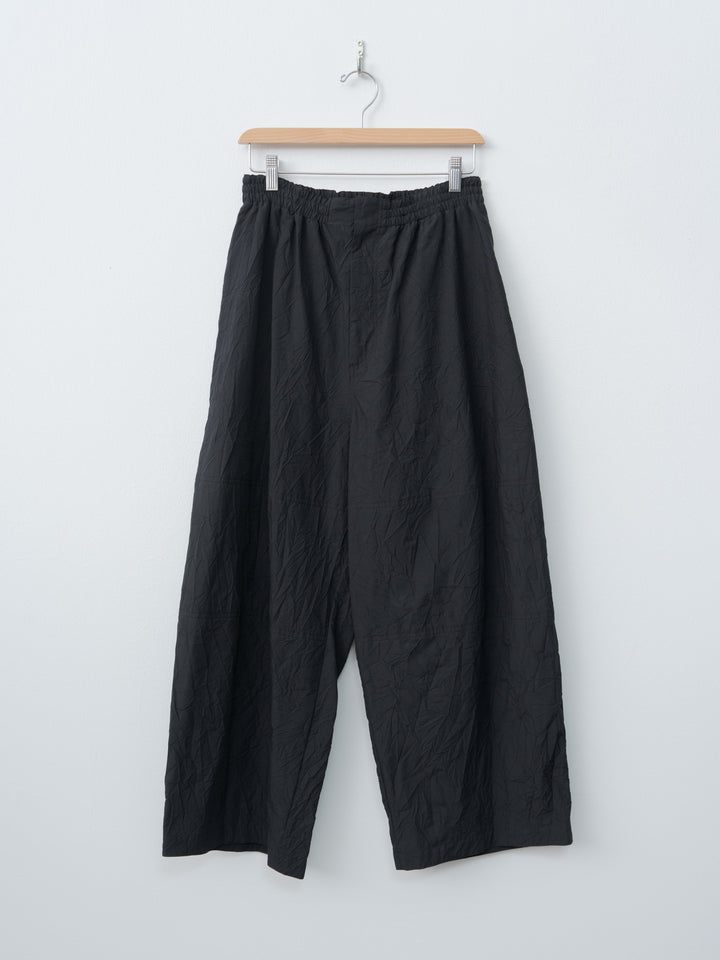 Namu Shop - Aton Catch Washer Cotton Easy Wide Pants - Black