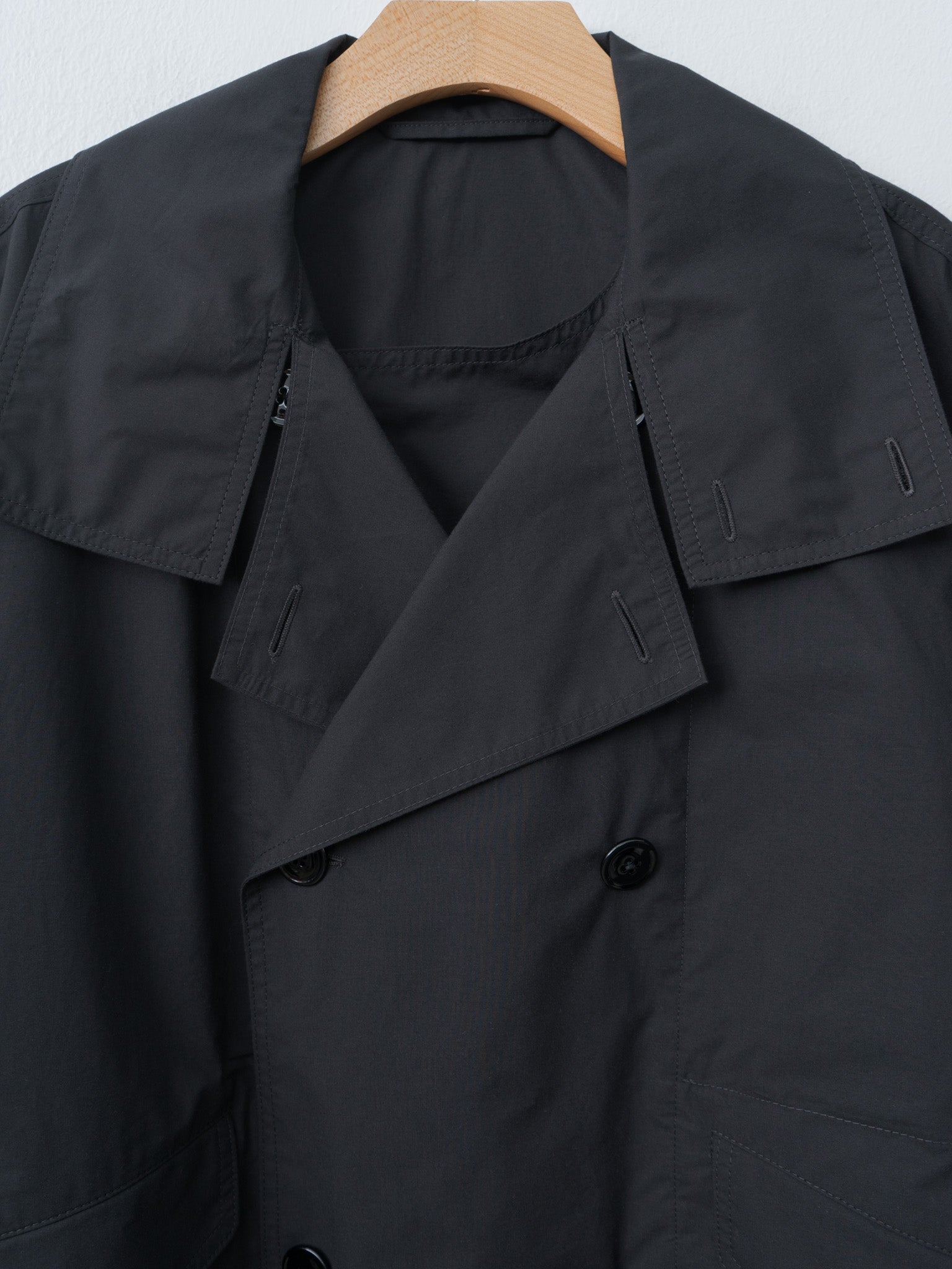 Namu Shop - Lemaire Double Flap Light Blouson - Black