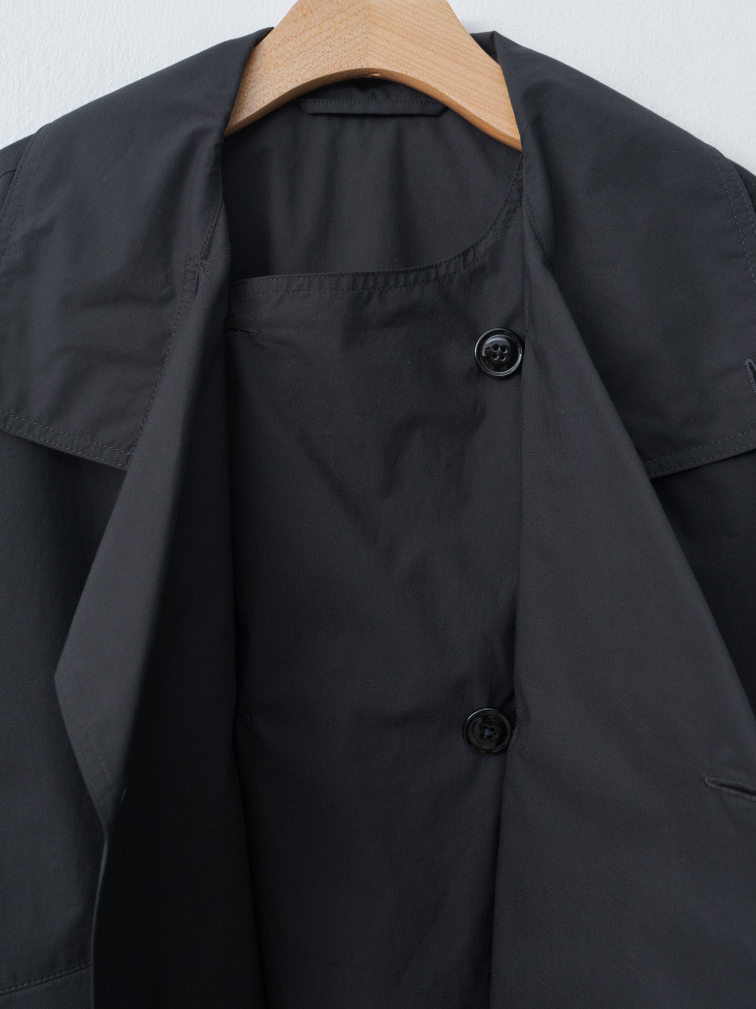 Namu Shop - Lemaire Double Flap Light Blouson - Black