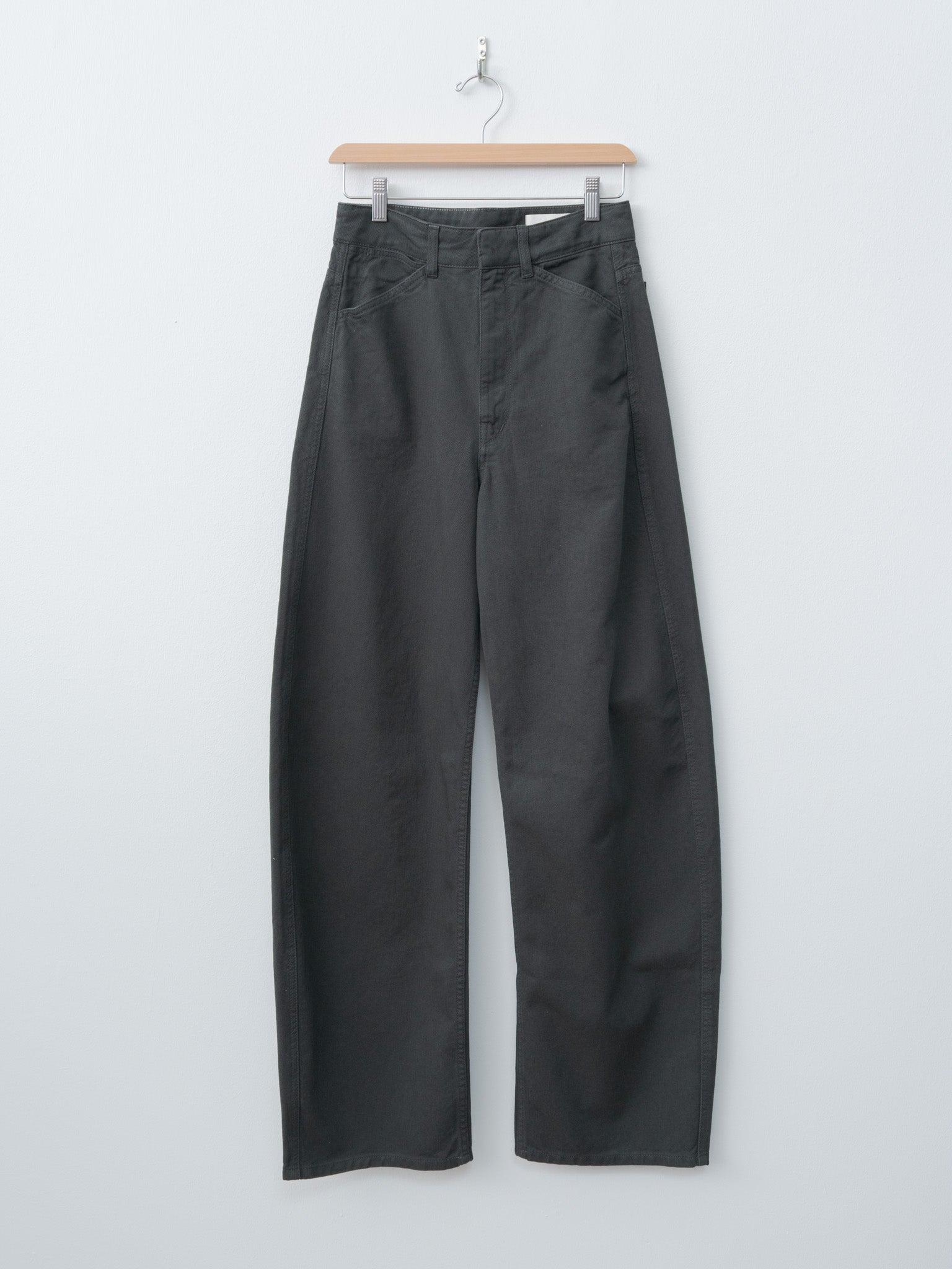 Namu Shop - Lemaire High Waisted Curved Pants - Carbon Blue