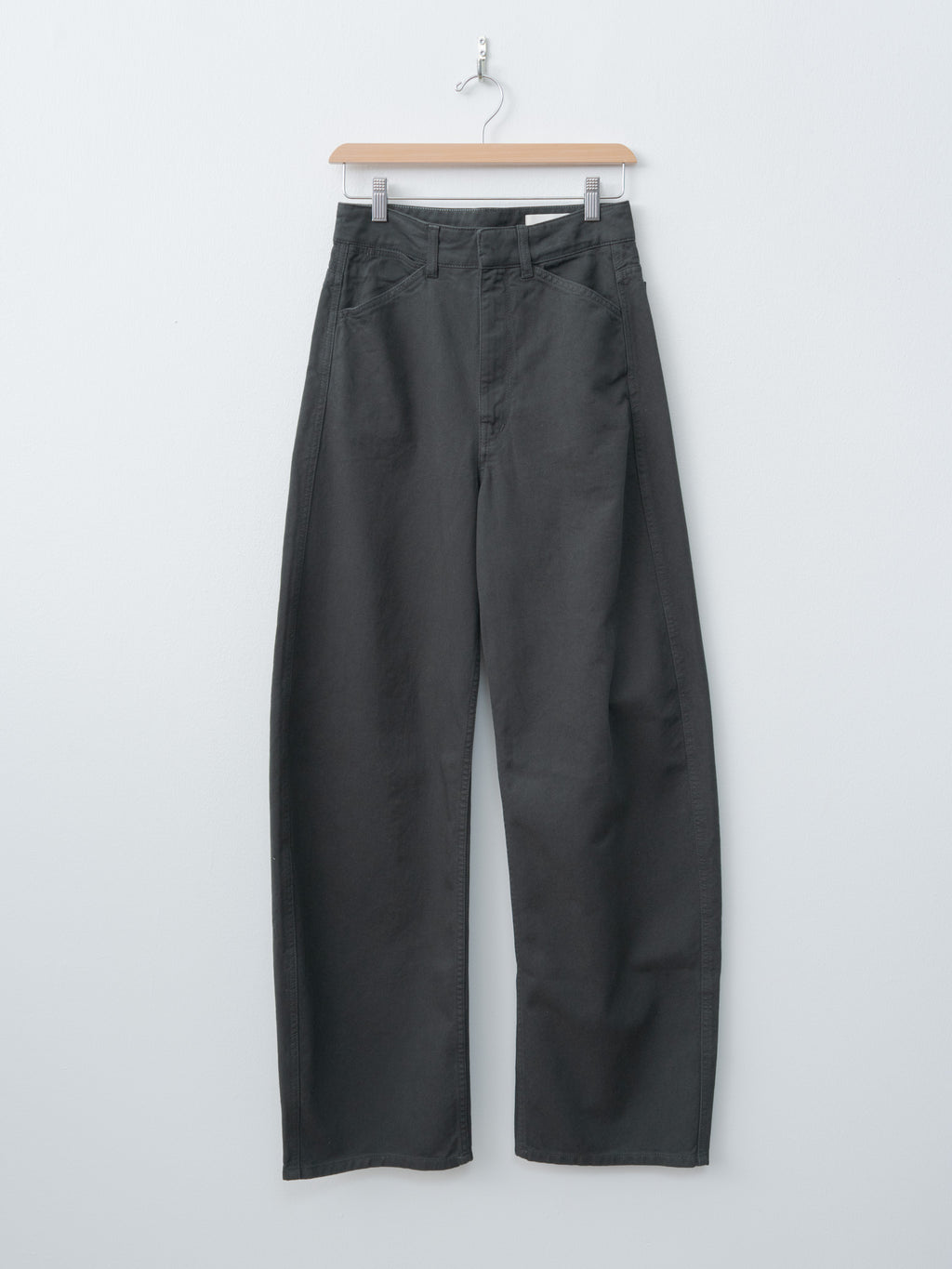 Namu Shop - Lemaire High Waisted Curved Pants - Carbon Blue