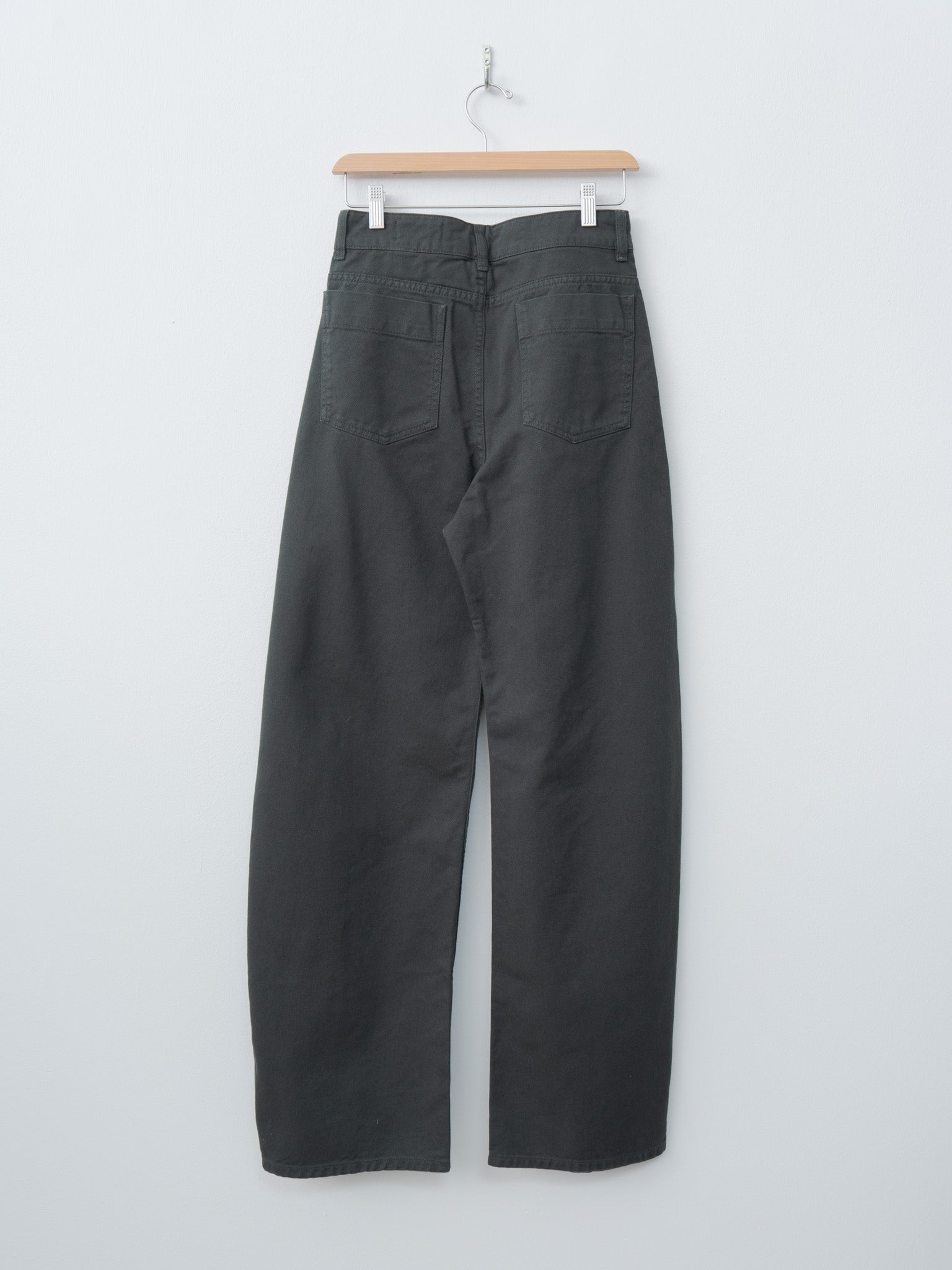 Namu Shop - Lemaire High Waisted Curved Pants - Carbon Blue