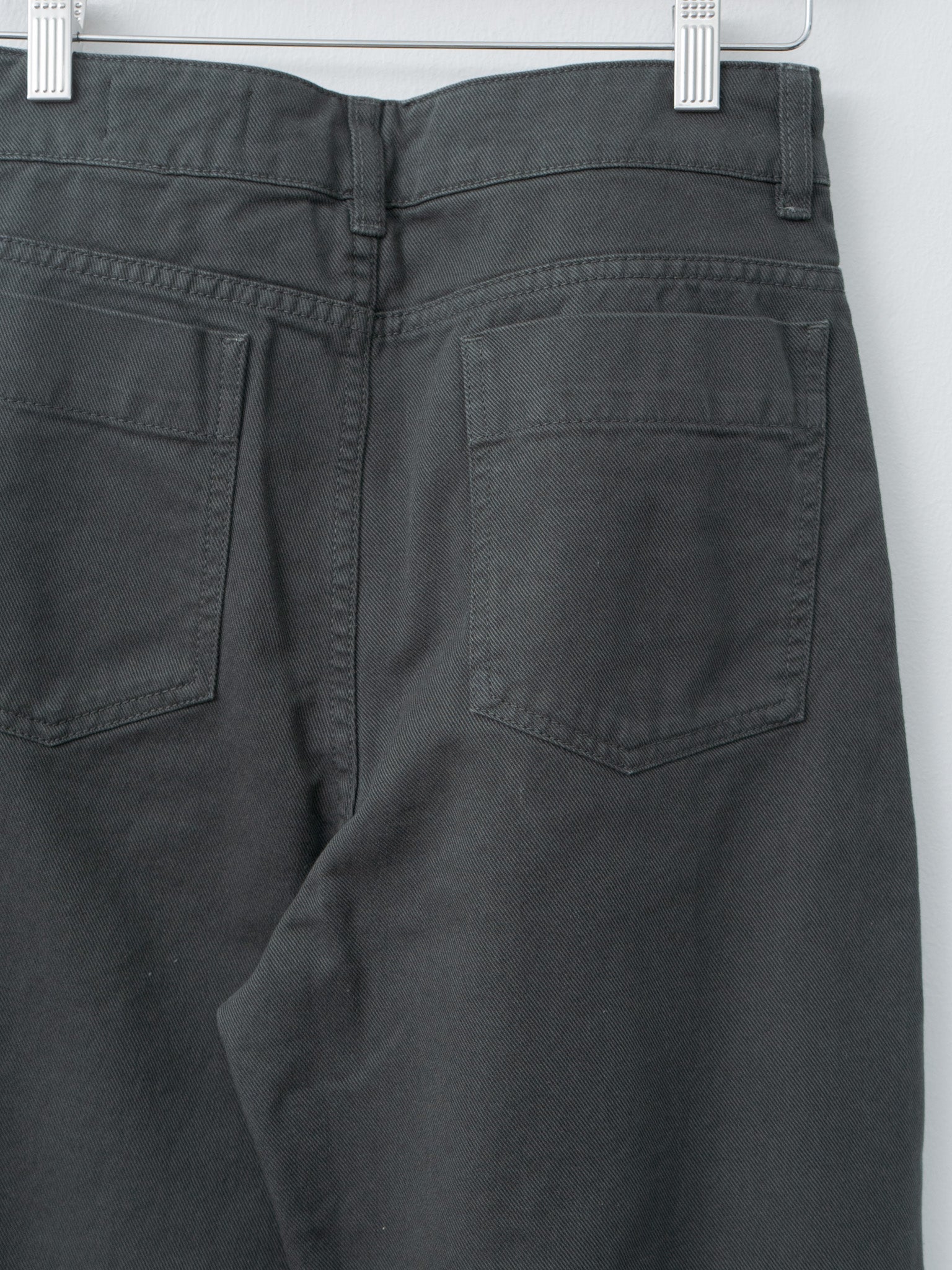 Namu Shop - Lemaire High Waisted Curved Pants - Carbon Blue