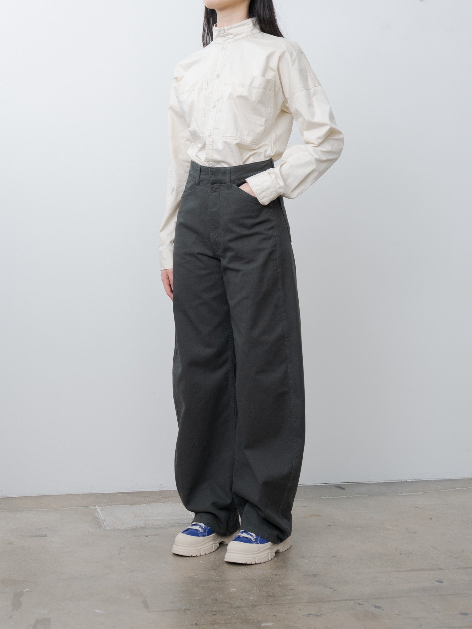Namu Shop - Lemaire Fitted Shirt - Creamy White
