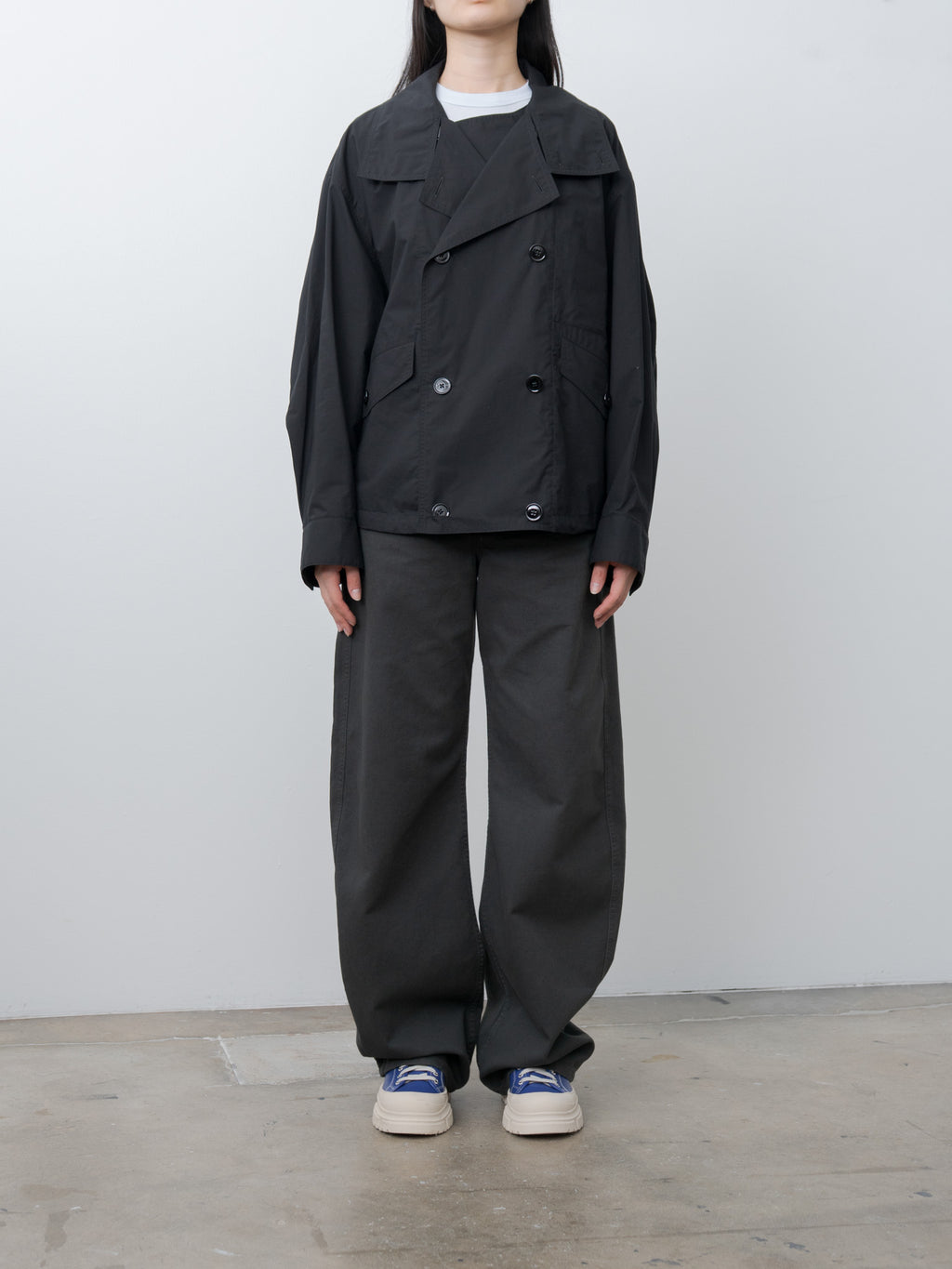 Namu Shop - Lemaire Double Flap Light Blouson - Black