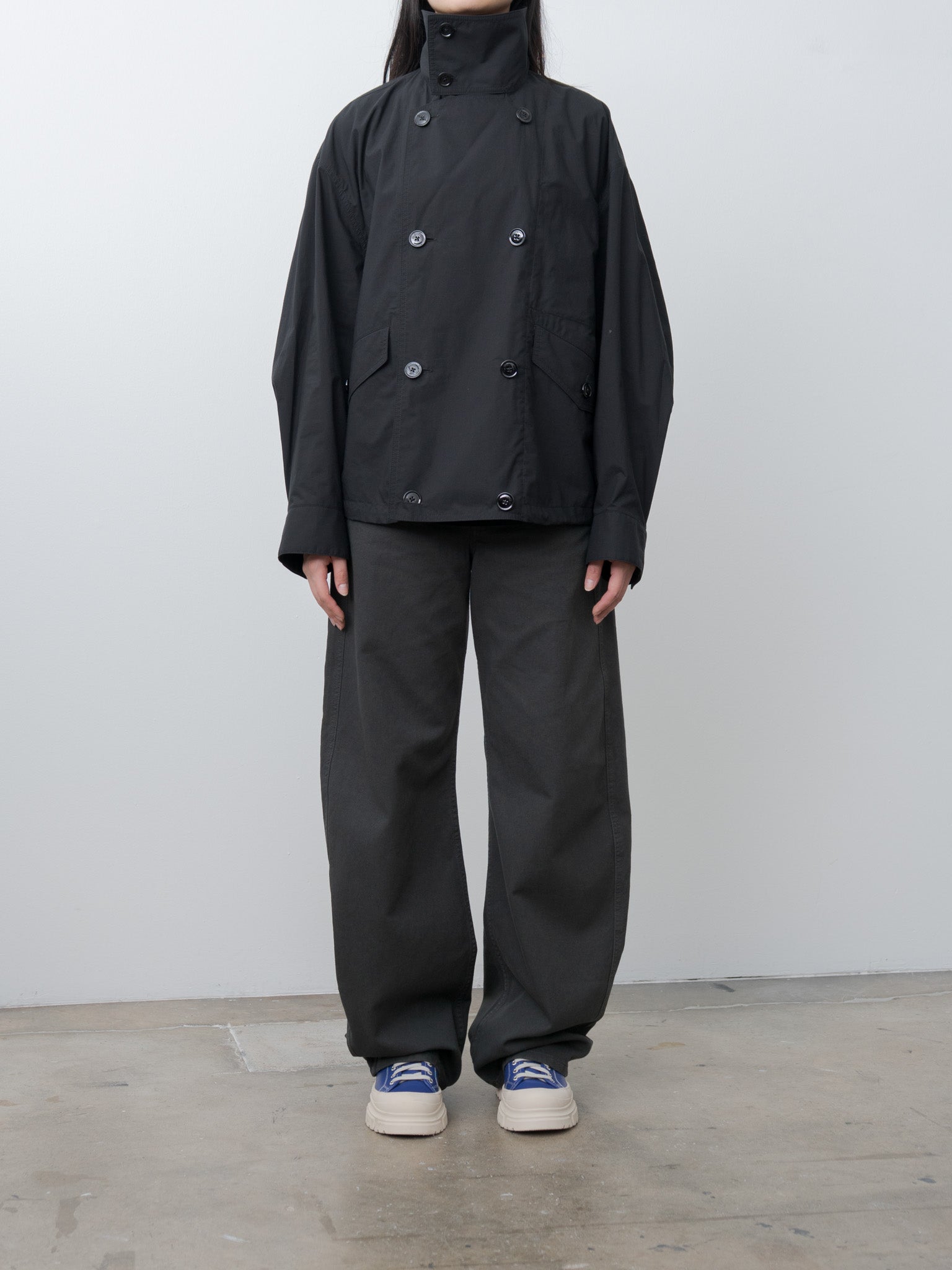 Namu Shop - Lemaire Double Flap Light Blouson - Black