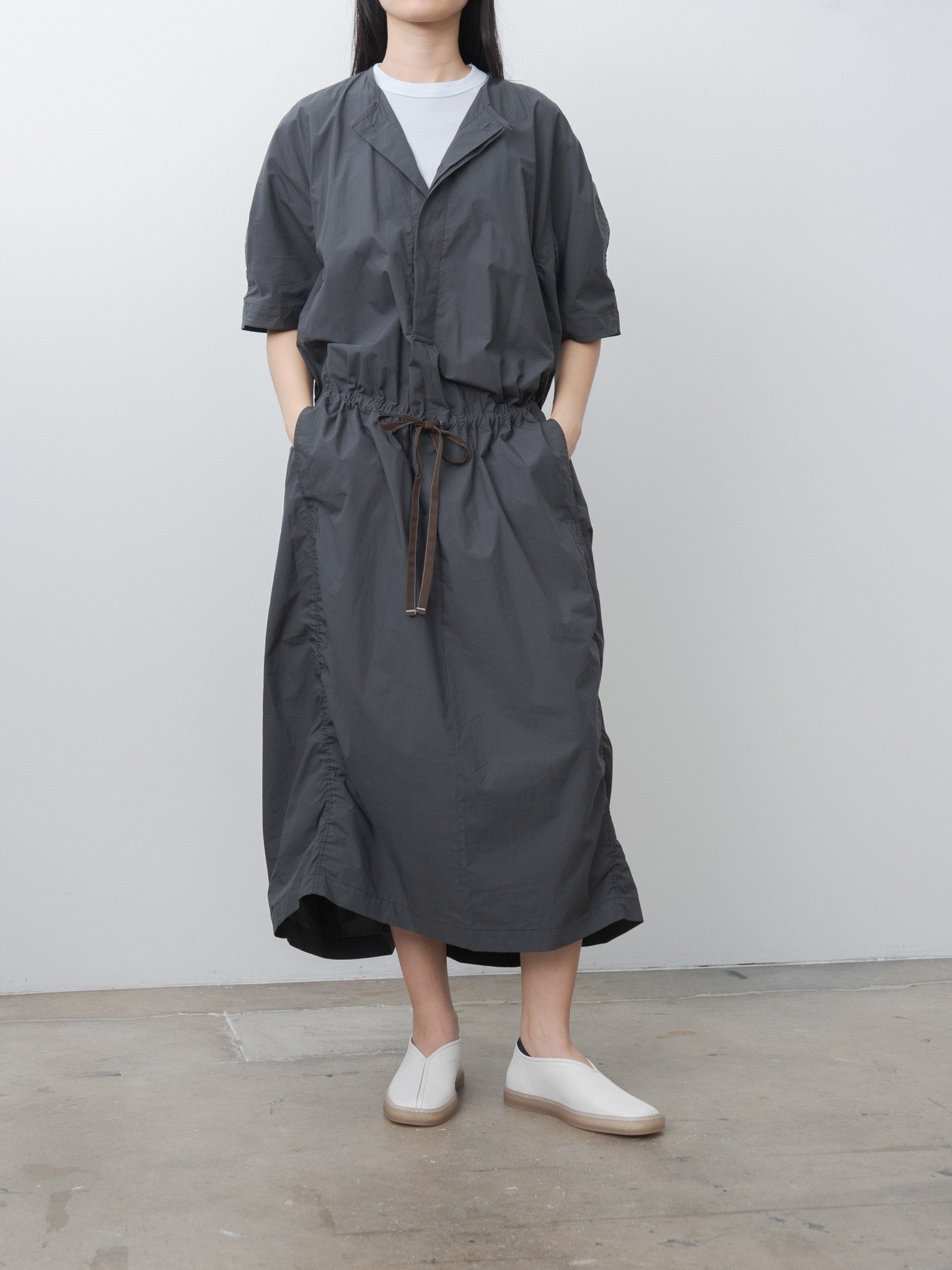 Namu Shop - Lemaire Parachute Dress - Charcoal