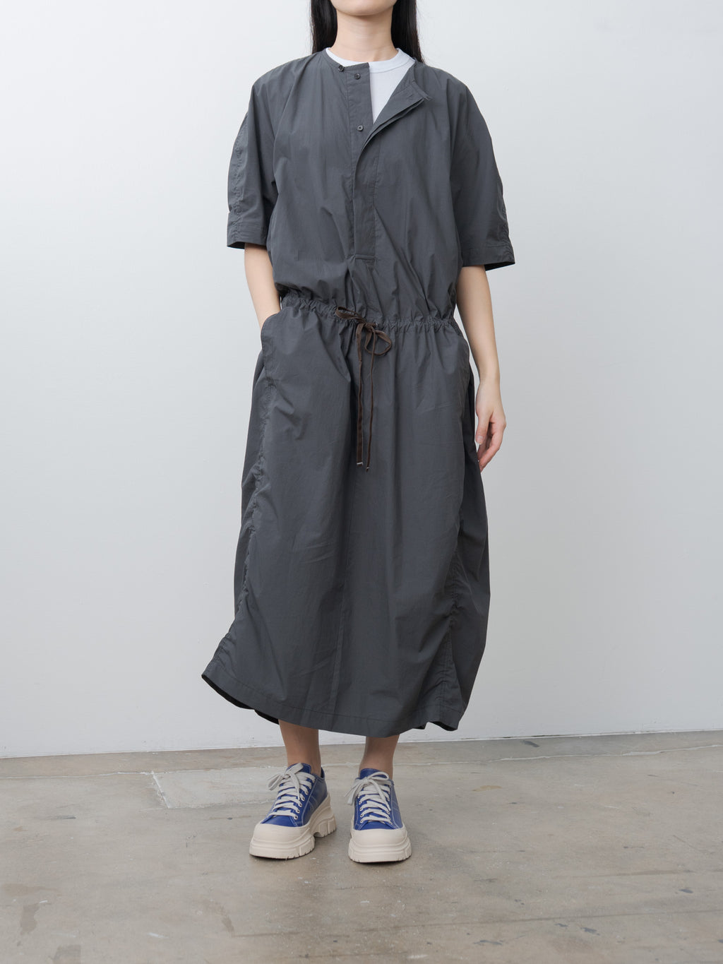 Namu Shop - Lemaire Parachute Dress - Charcoal