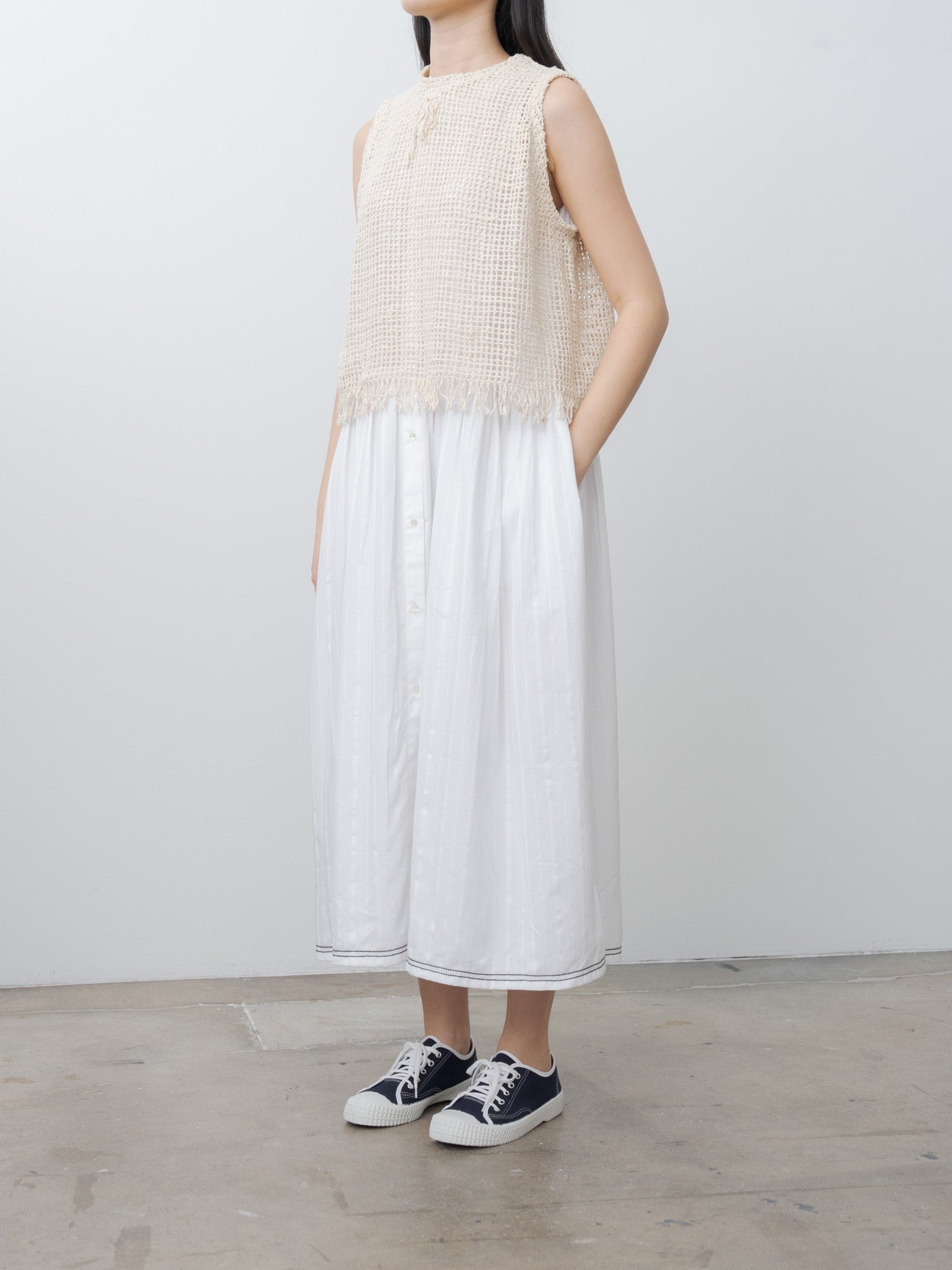 Namu Shop - Eleph Net Top - Ecru