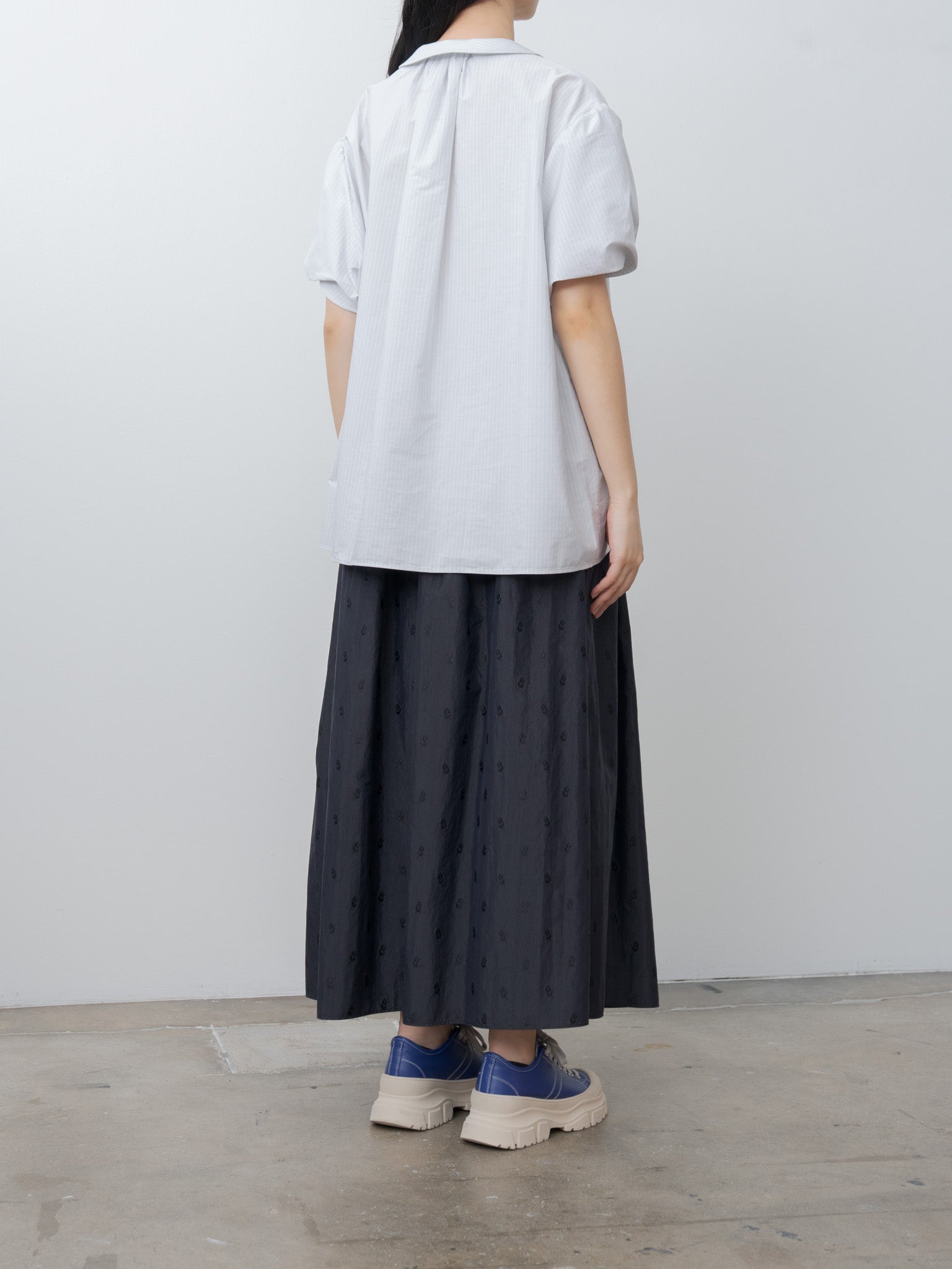 Namu Shop - Eleph Auntie Shirt - Light Blue Stripe
