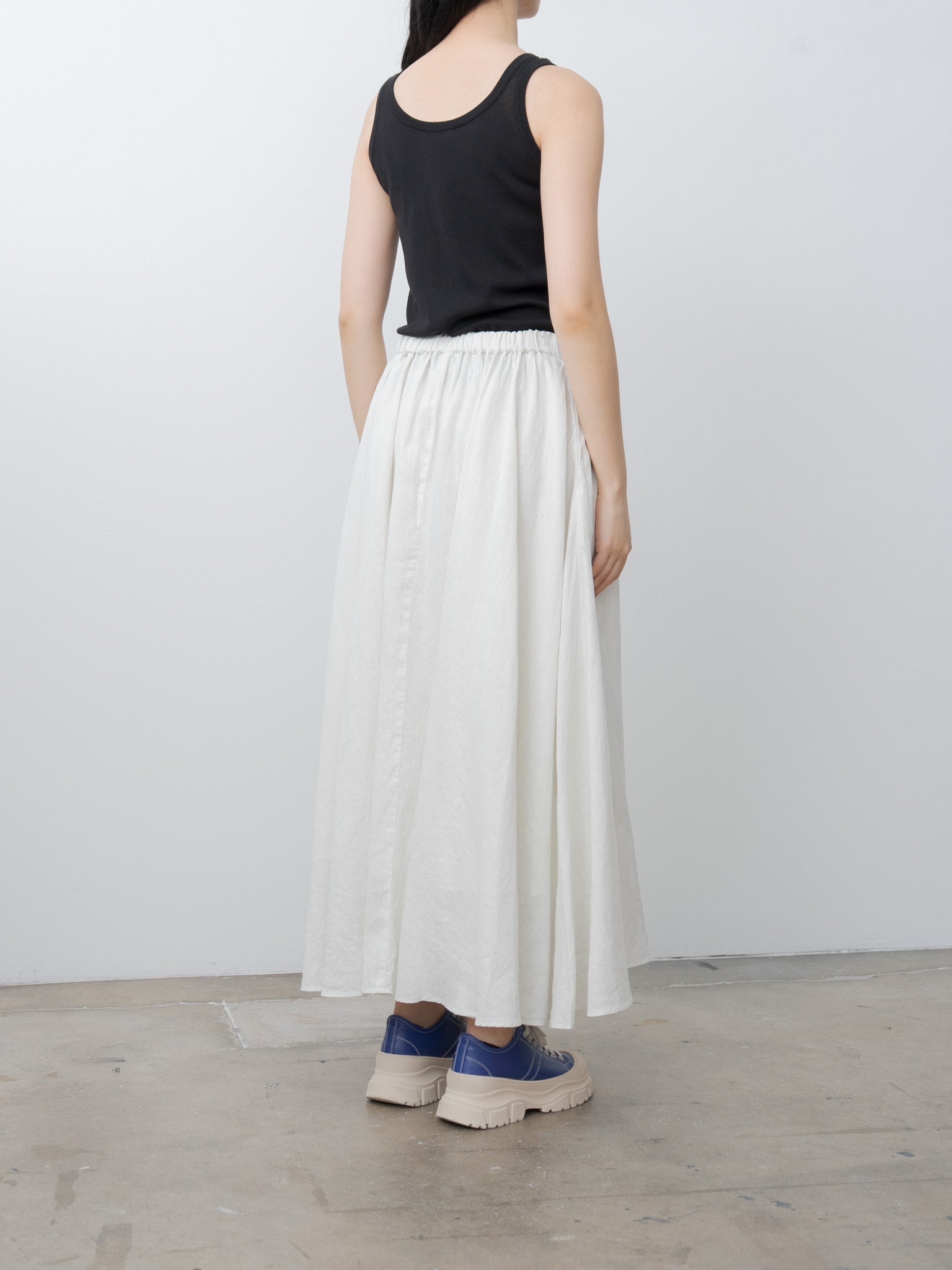 Namu Shop - Aton Fresca Circular Rib Tanktop - Black