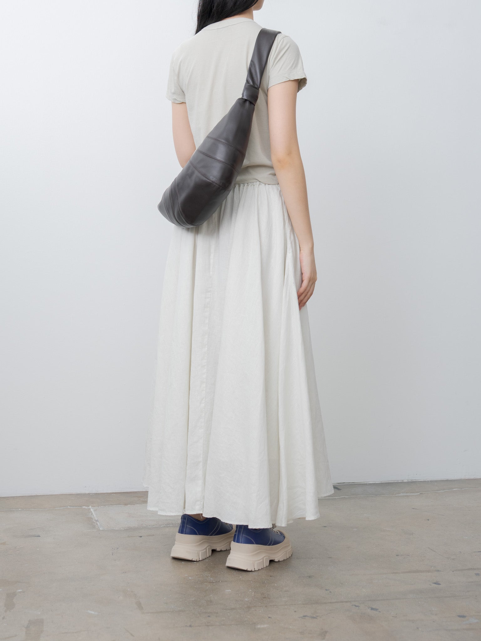 Namu Shop - Lemaire Medium Croissant Bag - Dark Chocolate (soft nappa leather)