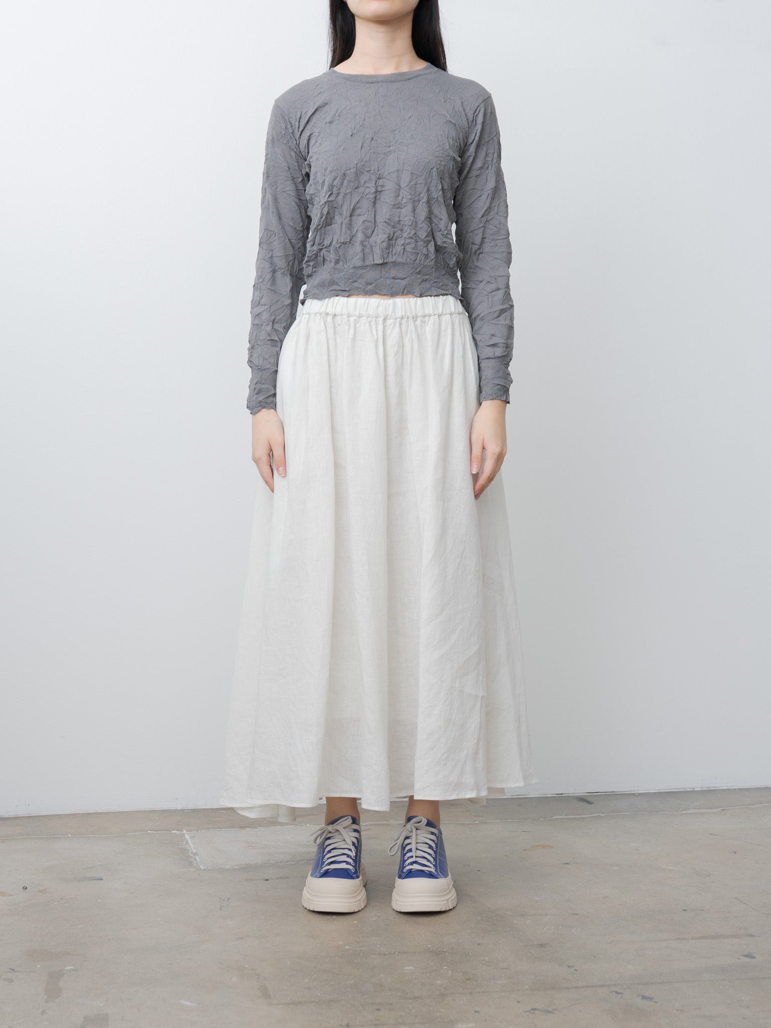 Namu Shop - Sayaka Davis Crinkled Pullover - Steel