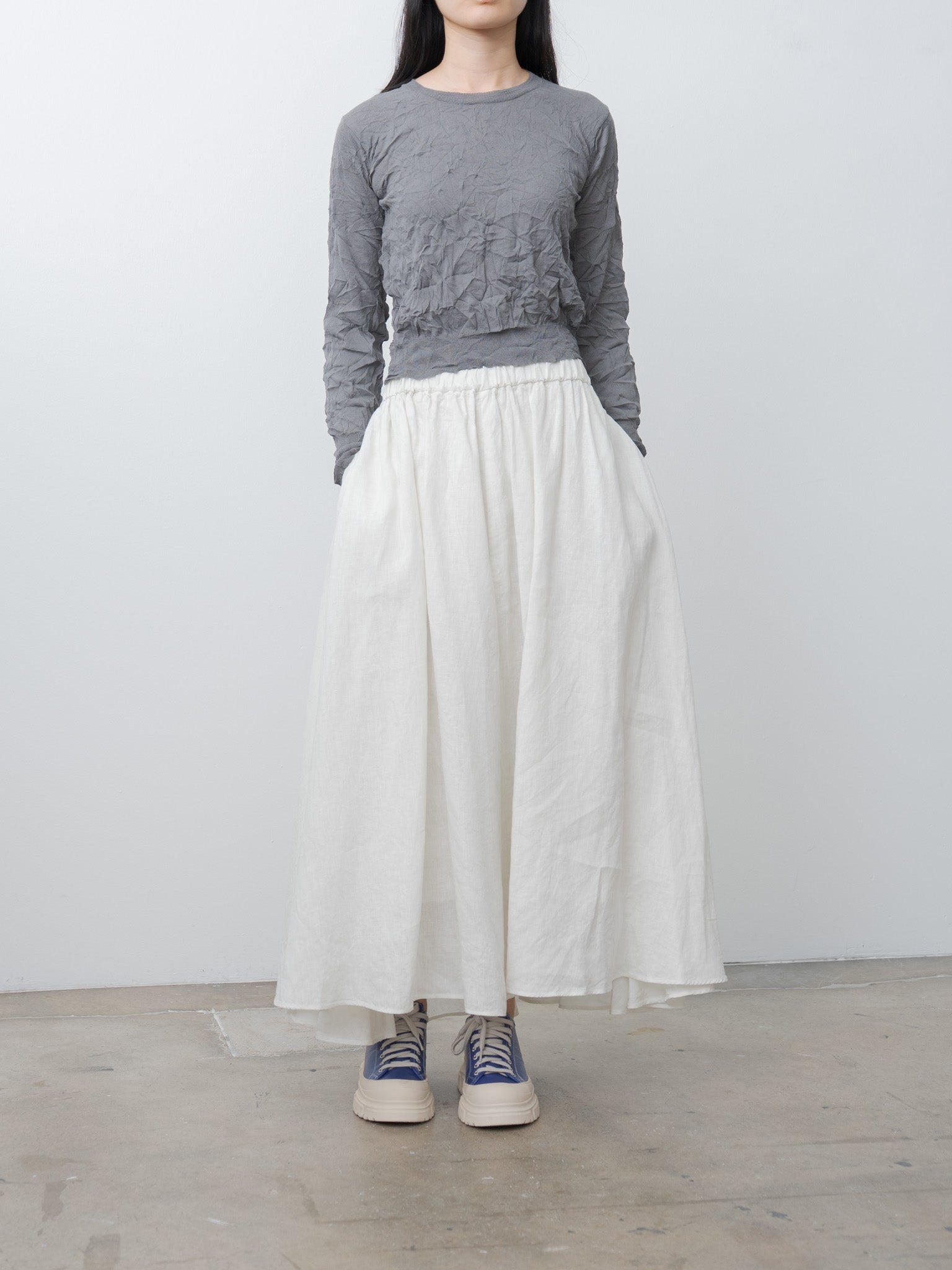 Namu Shop - Sayaka Davis Crinkled Pullover - Steel