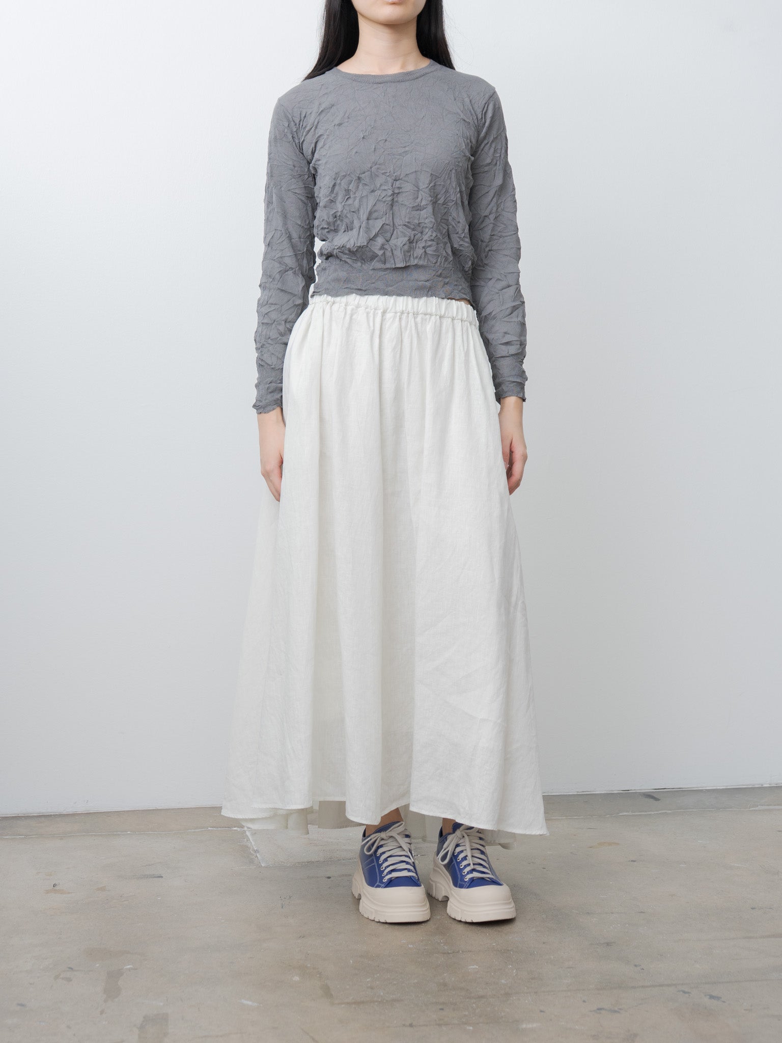Namu Shop - Sayaka Davis Crinkled Pullover - Steel