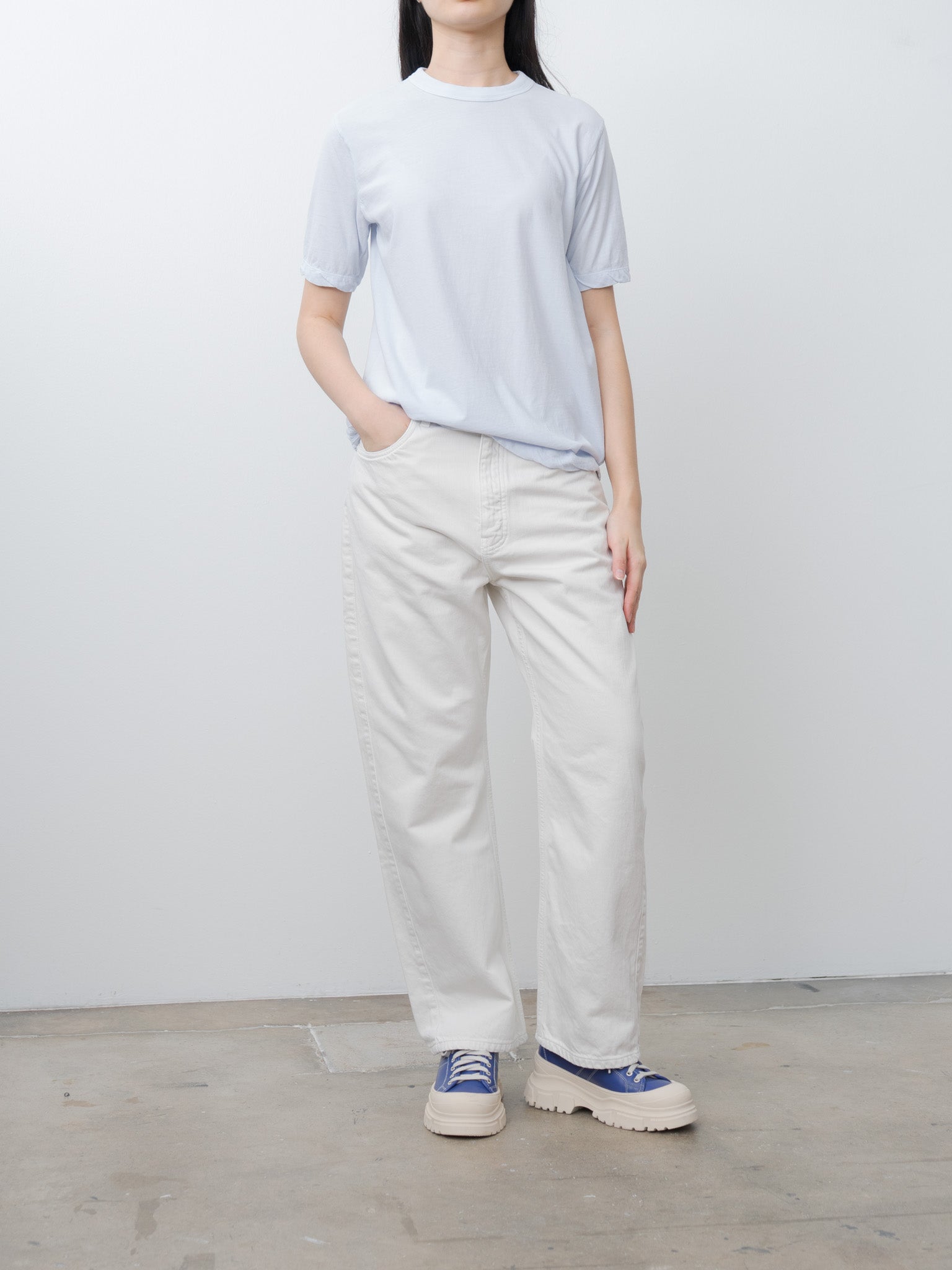 Namu Shop - Aton Fresca Single Jersey Standard T-Shirt - Sax