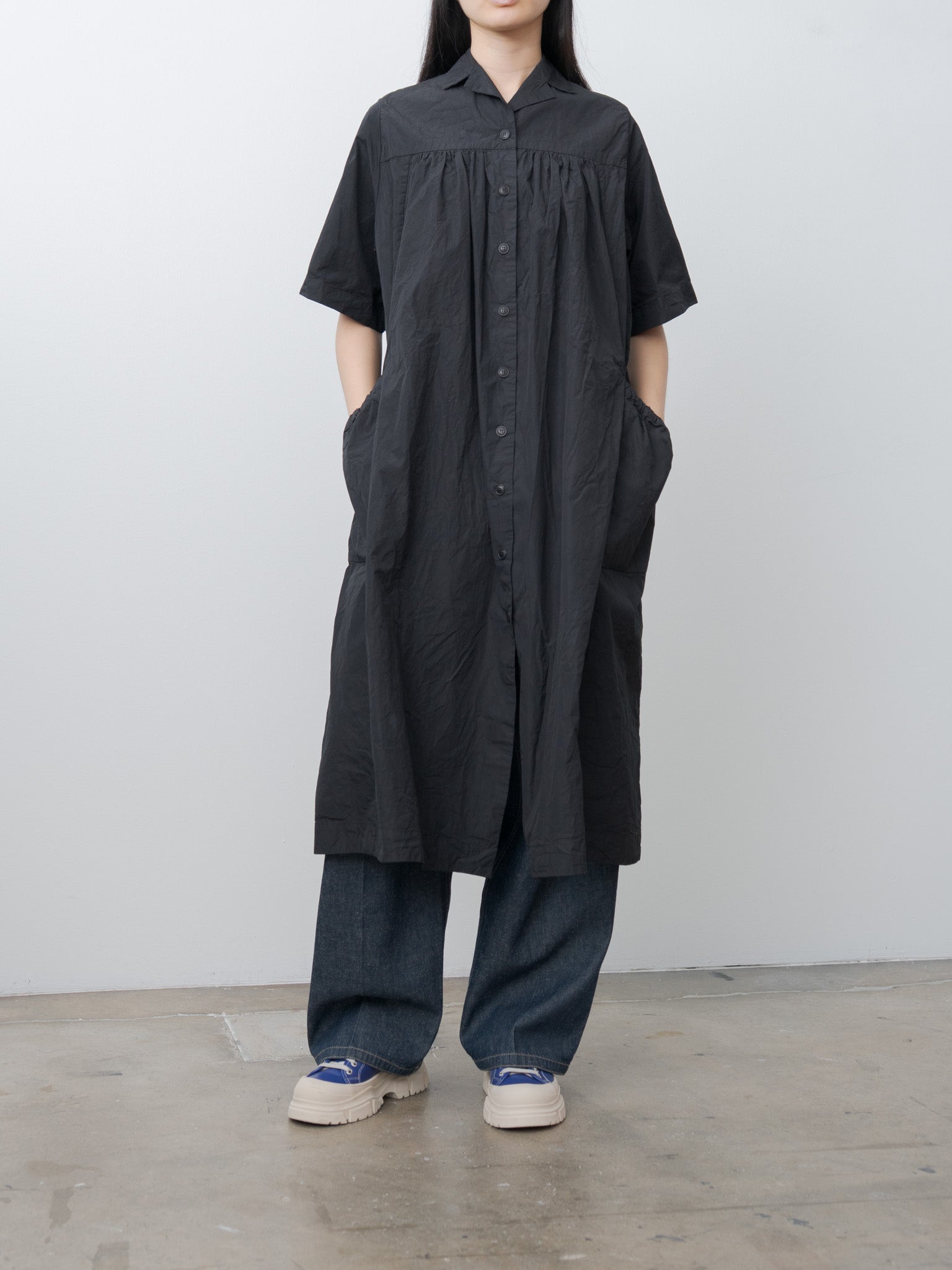 Namu Shop - Casey Casey Rythme Dress TAFFETA - Black