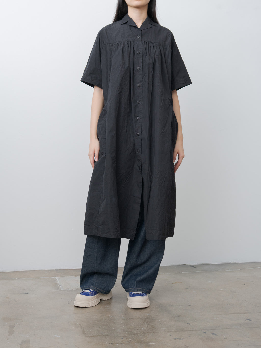Namu Shop - Casey Casey Rythme Dress TAFFETA - Black
