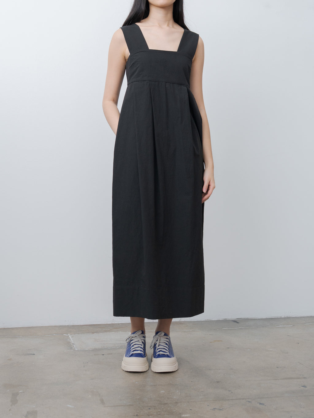 Namu Shop - Sayaka Davis Thick Strap Dress - Black