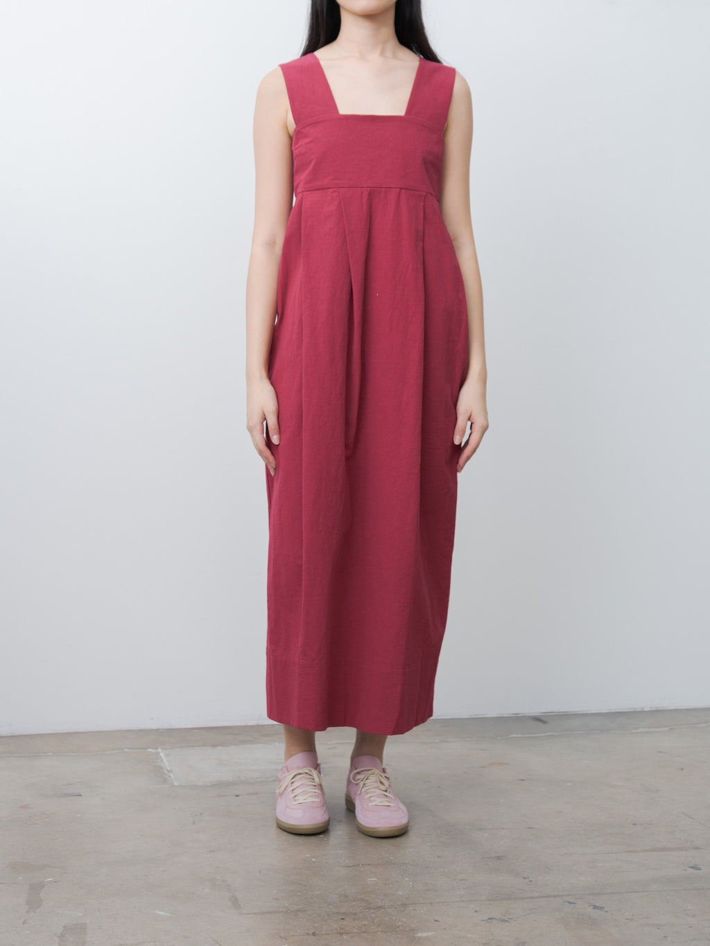 Namu Shop - Sayaka Davis Thick Strap Dress - Cherry