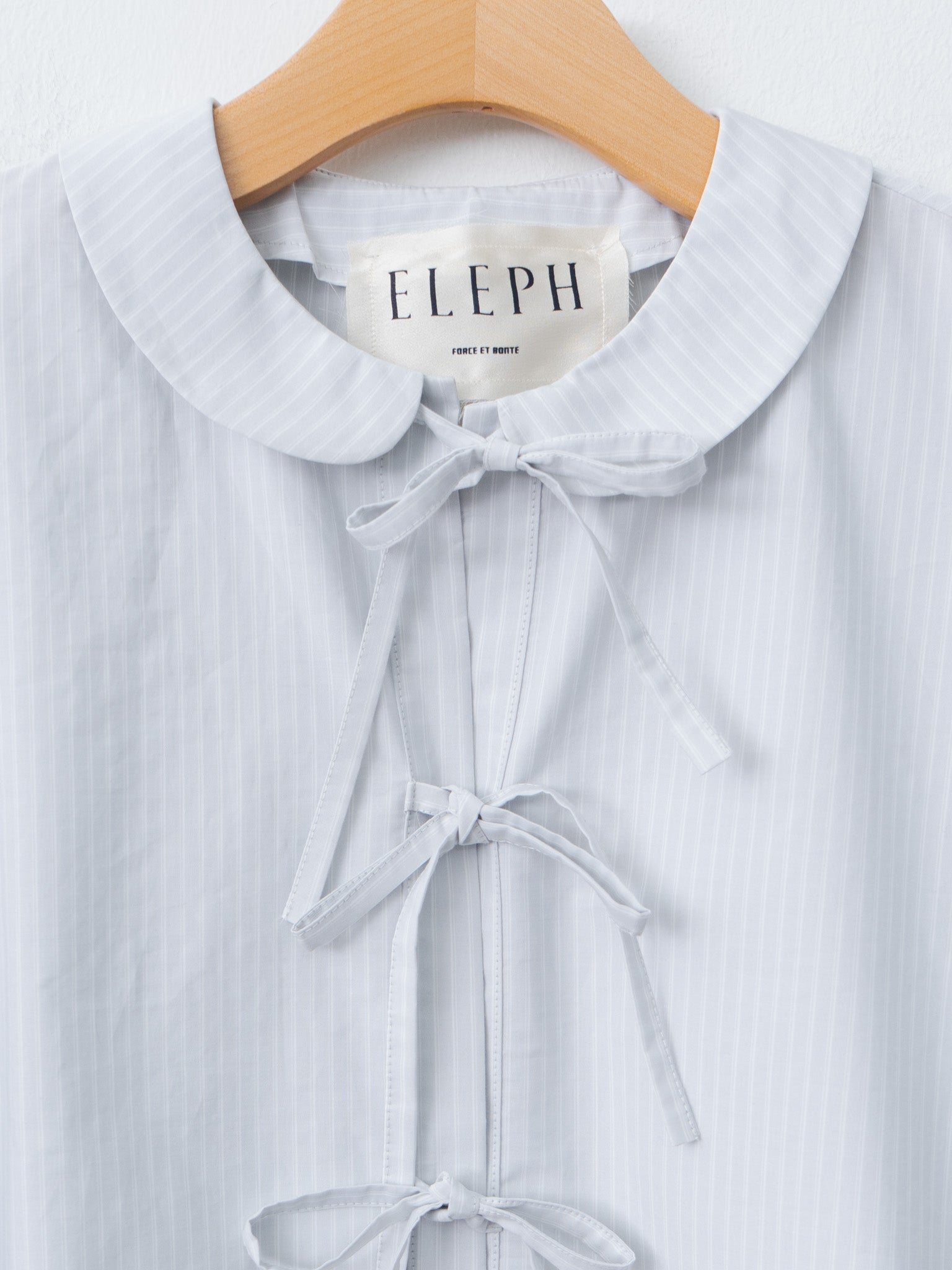 Namu Shop - Eleph Auntie Shirt - Light Blue Stripe