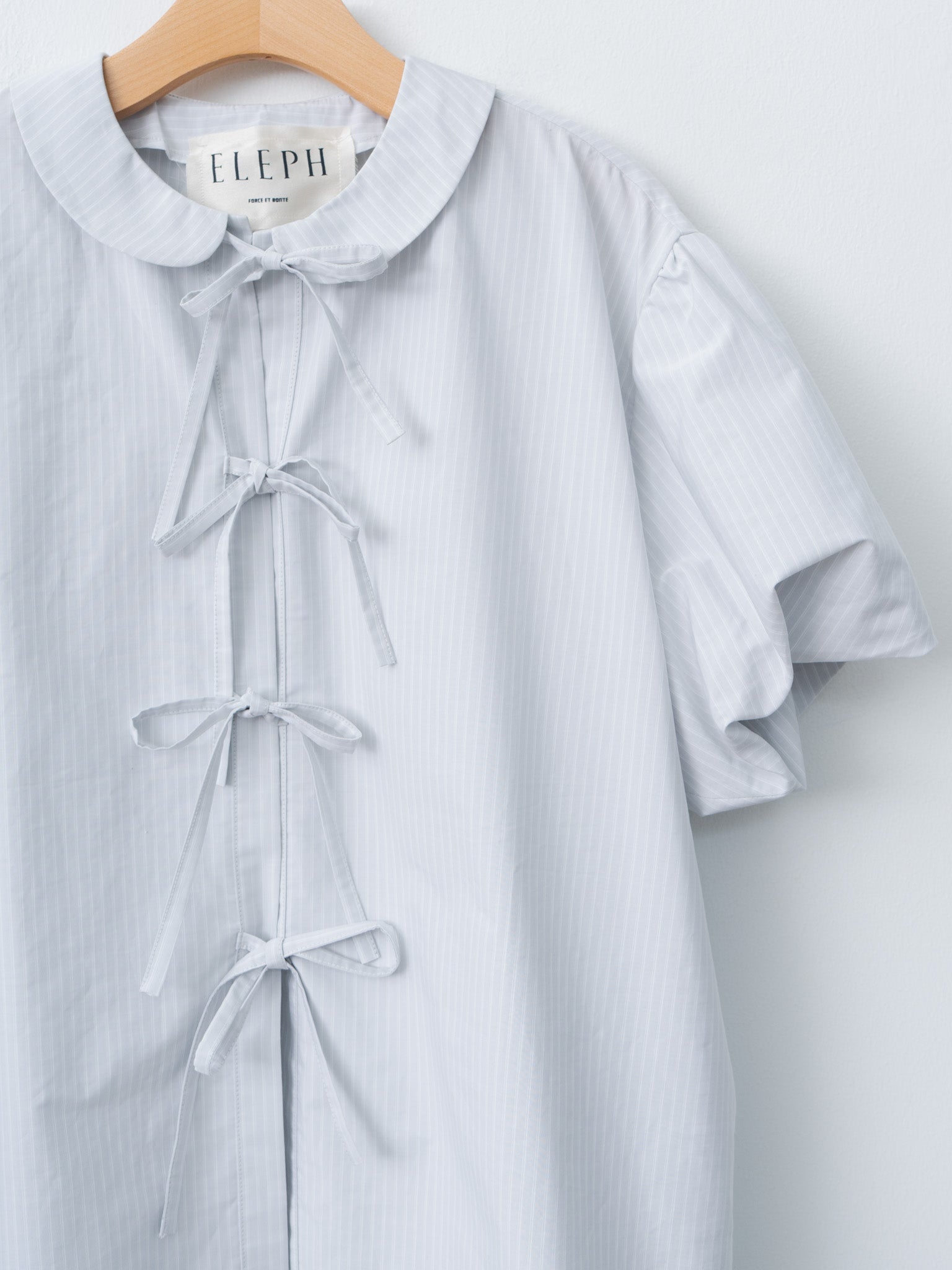 Namu Shop - Eleph Auntie Shirt - Light Blue Stripe