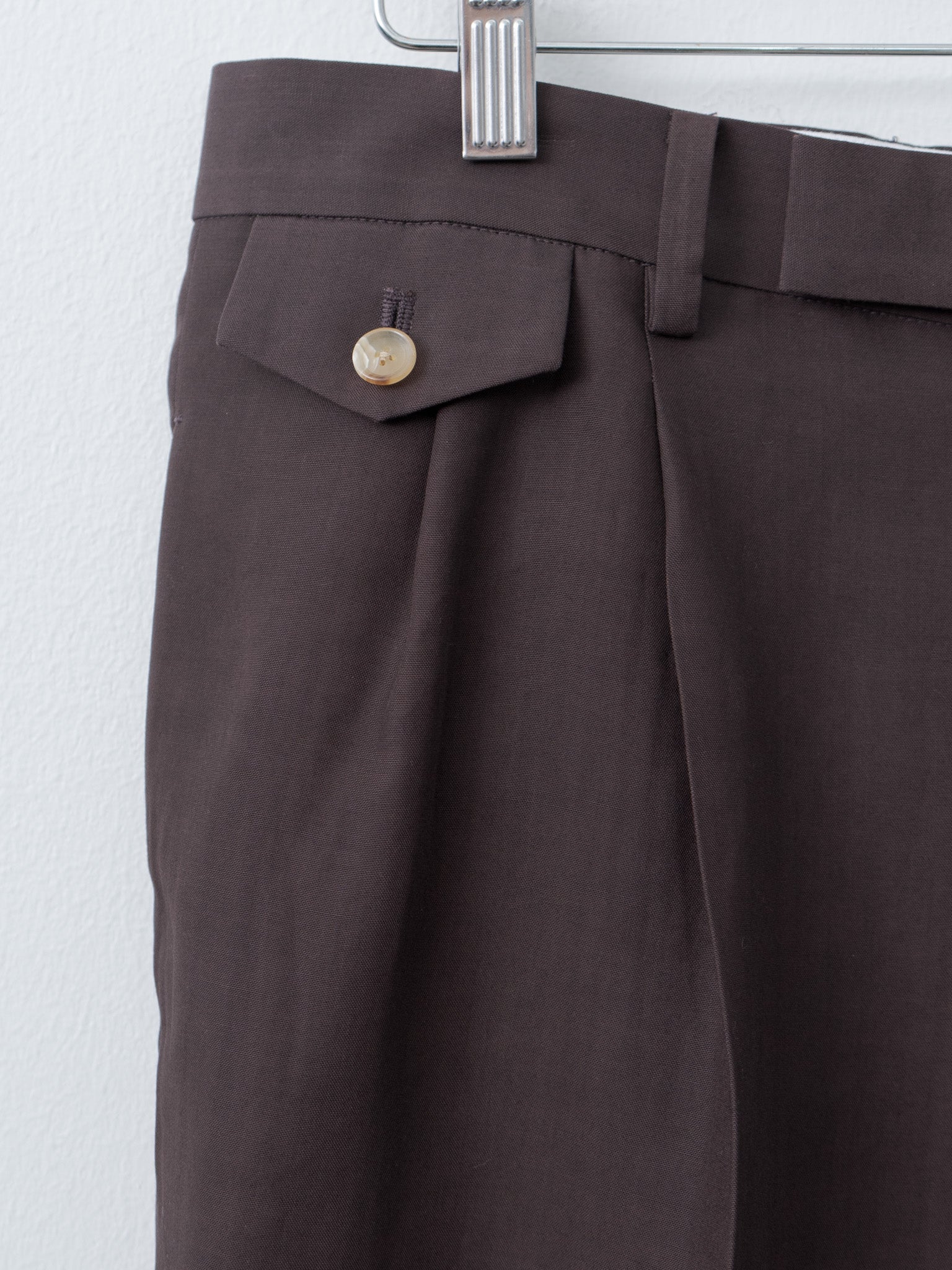 Namu Shop - Yleve Tencel Two-Pleat Trouser - Burgundy